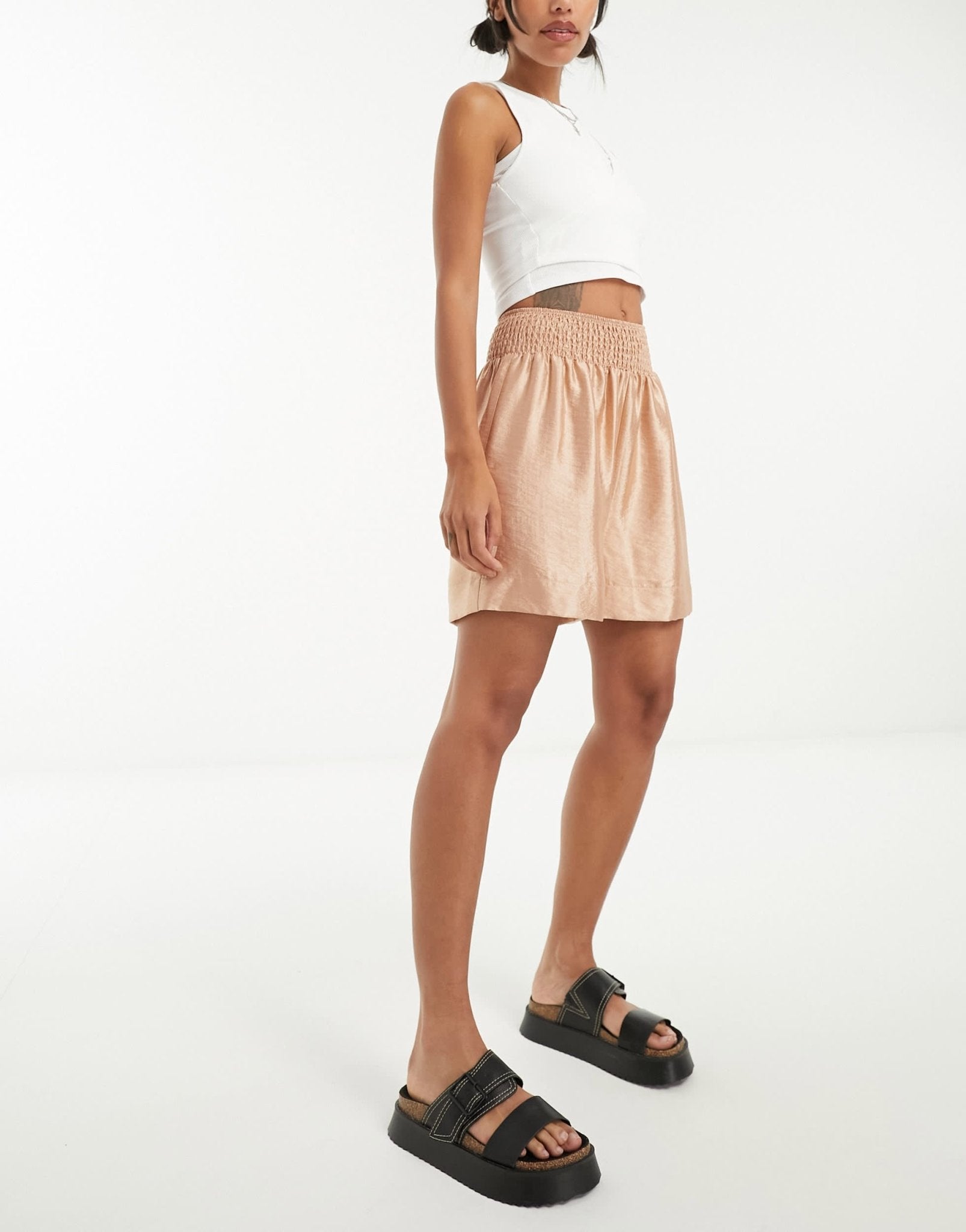 Reclaimed Vintage satin boxer shorts - ASOS Sample Sale