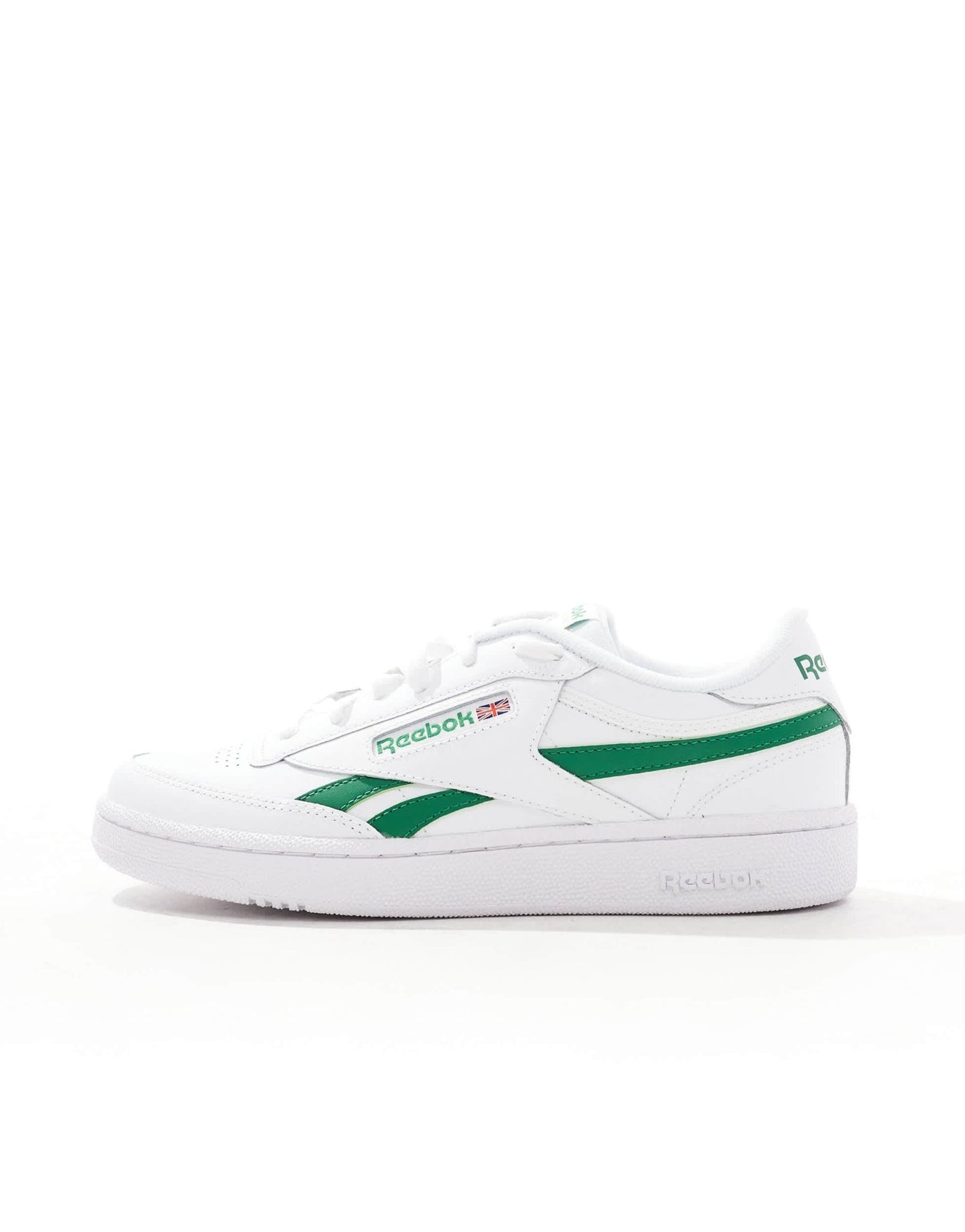Reebok Club C Revenge trainers in white and green - ASOS Sample Sale