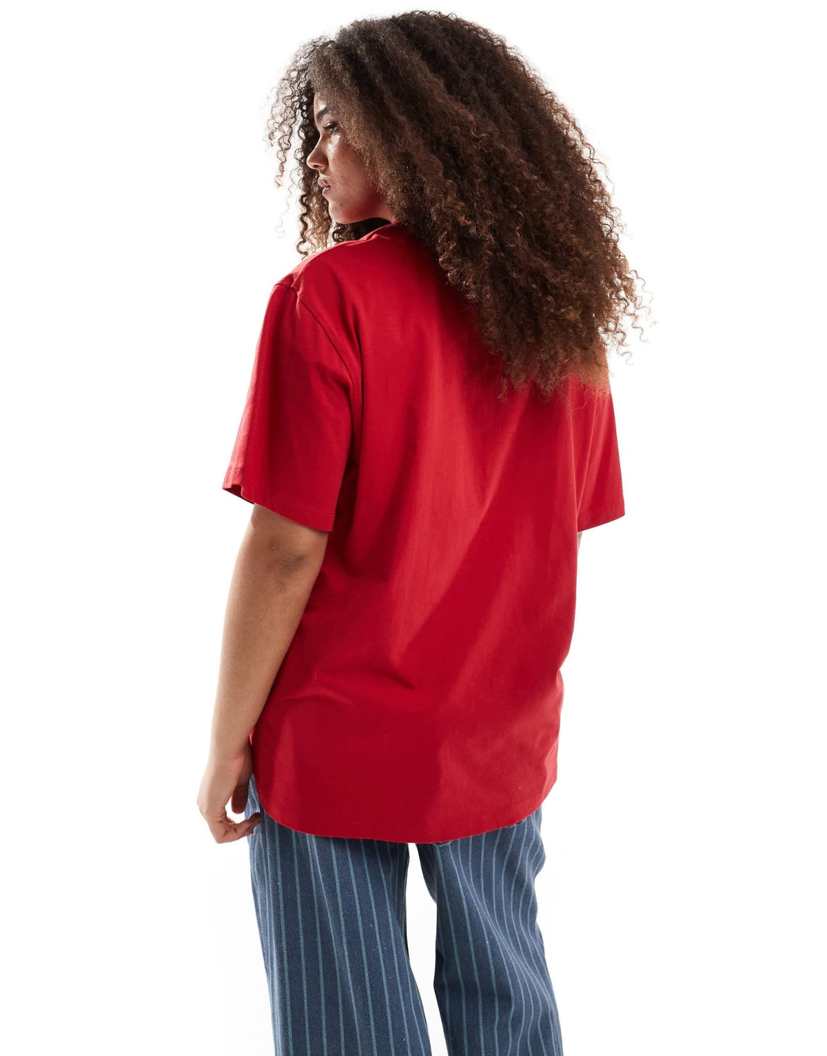Renee Studio Plus exclusive embossed logo t-shirt in red - ASOS Sample Sale