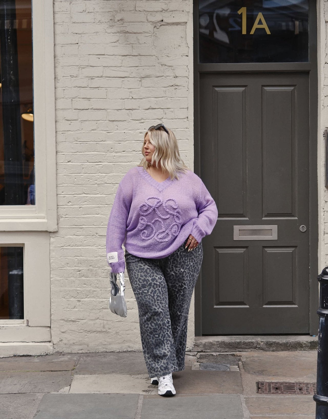 Renee Studio Plus x Holly Wynne exclusive wide leg trousers in leopard print - ASOS Sample Sale