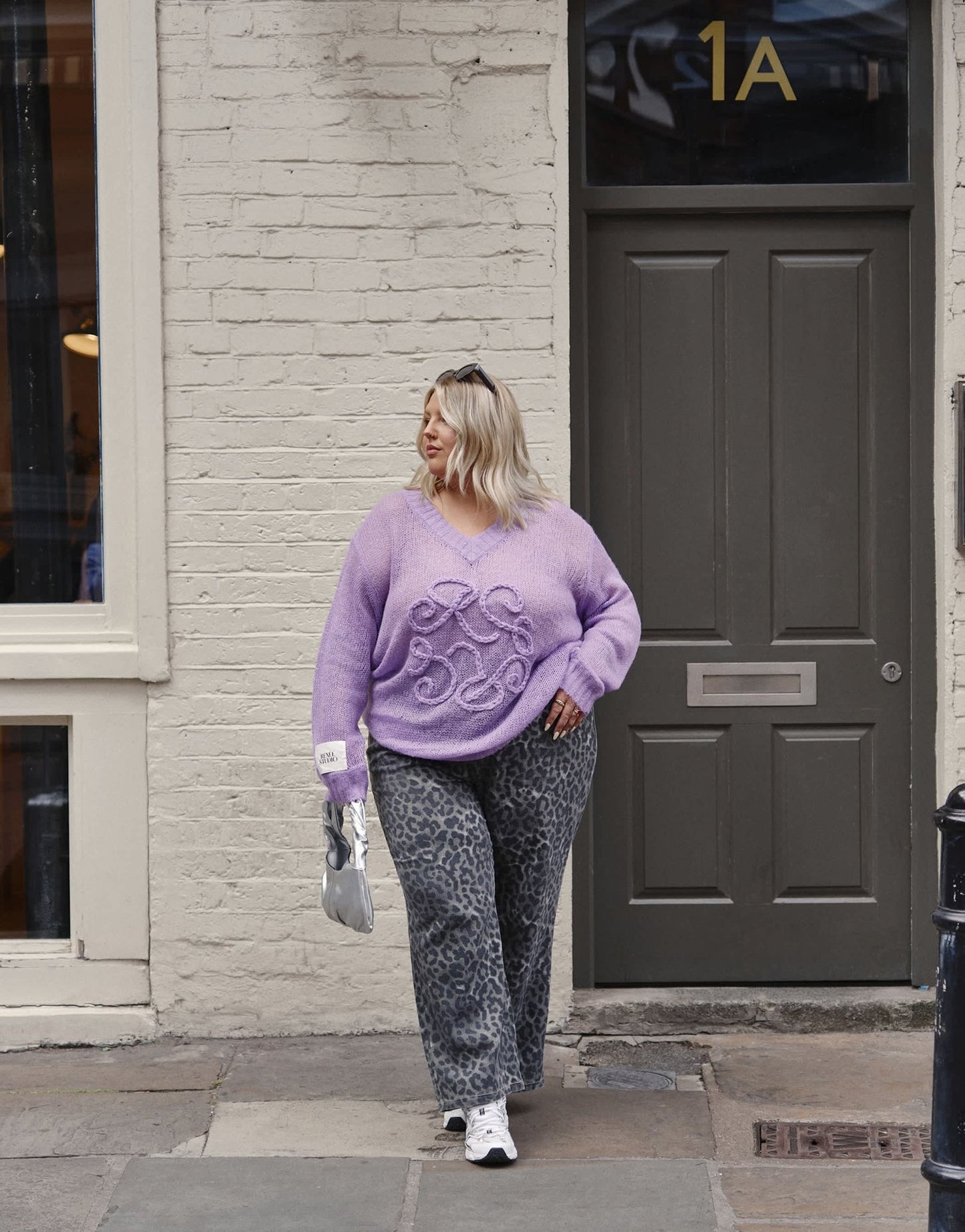 Renee Studio Plus x Holly Wynne exclusive wide leg trousers in leopard print - ASOS Sample Sale