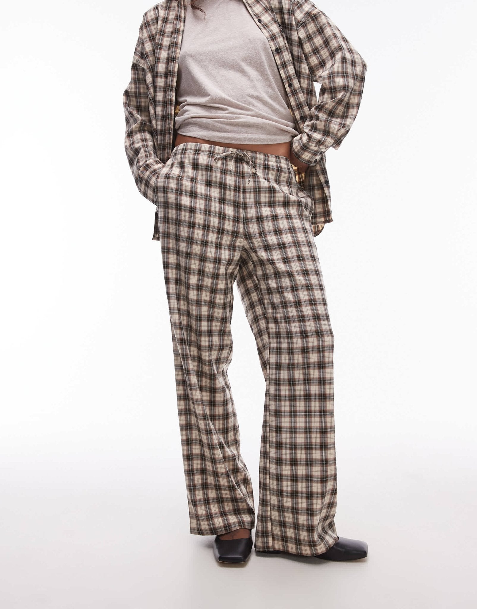 Resume baggy relaxed fit trousers in check co - ord - ASOS Sample Sale