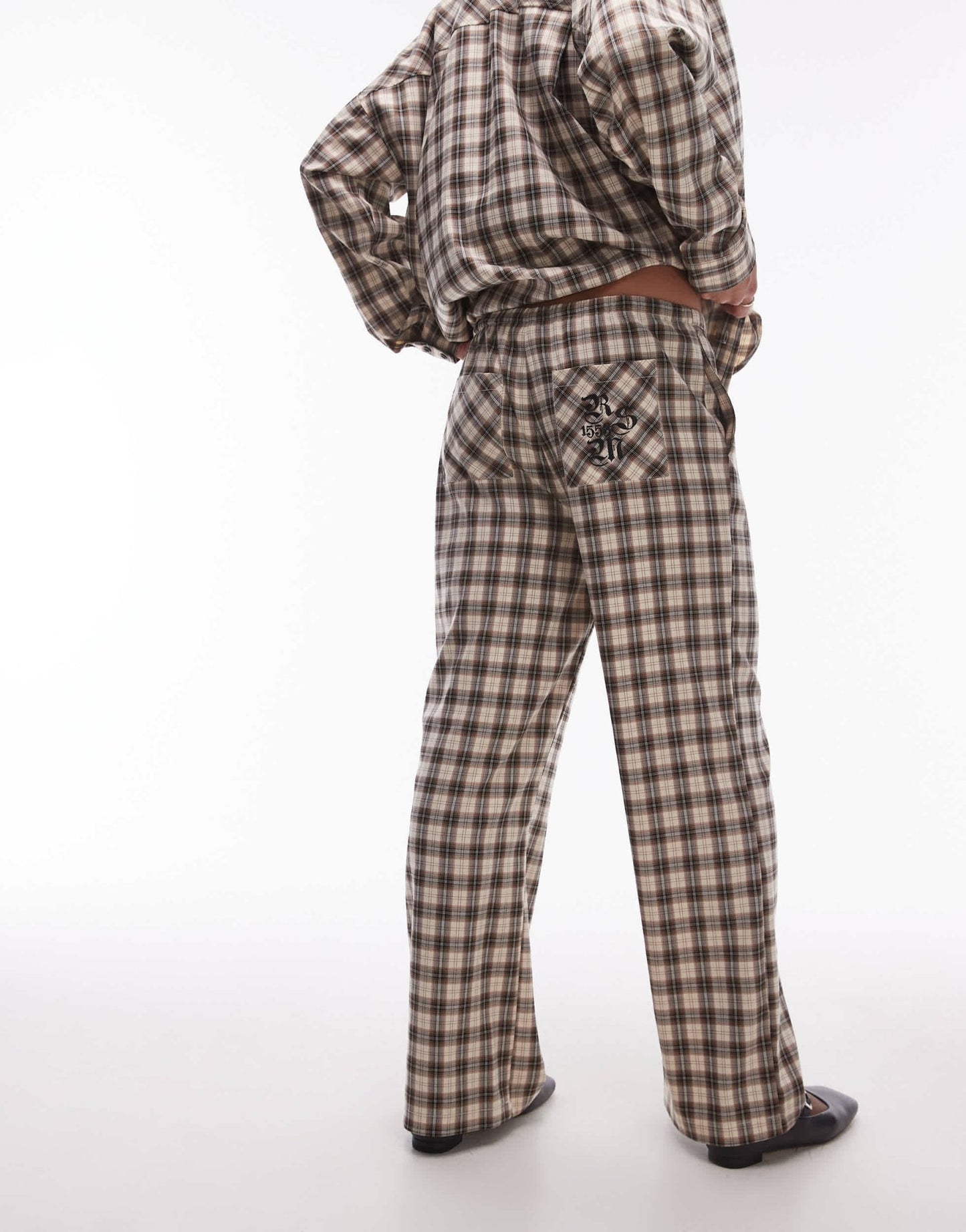 Resume baggy relaxed fit trousers in check co - ord - ASOS Sample Sale
