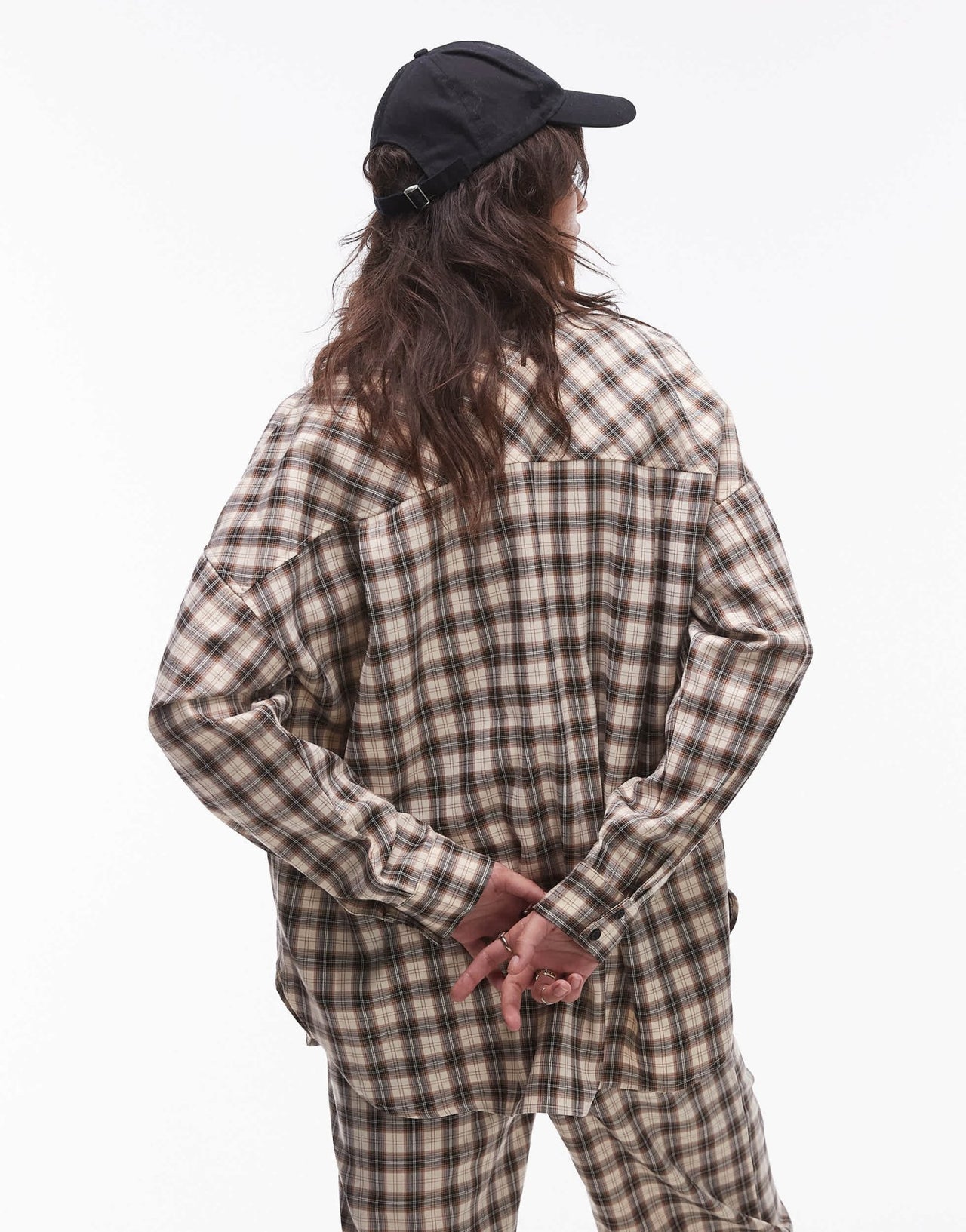 Resume oversized shirt with front logo in check co - ord - ASOS Sample Sale