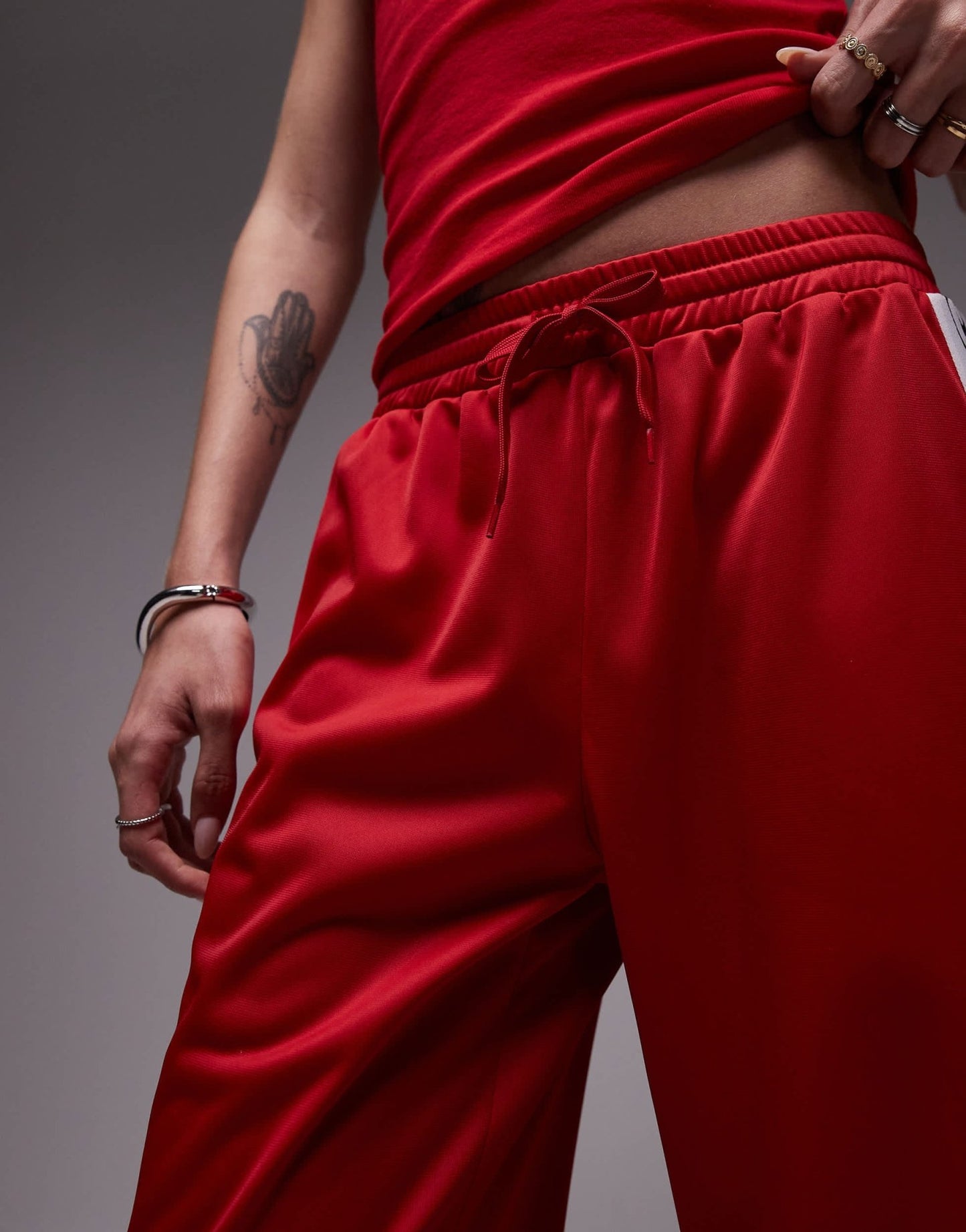 Resume straight leg jogger trousers in racing red - ASOS Sample Sale