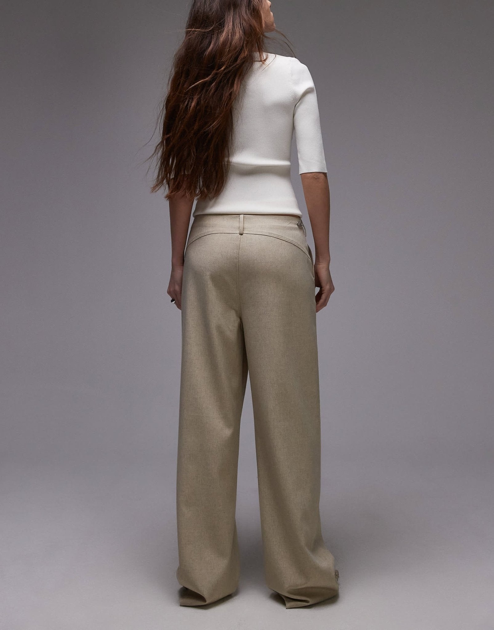 Resume straight leg trouser in light sand - ASOS Sample Sale