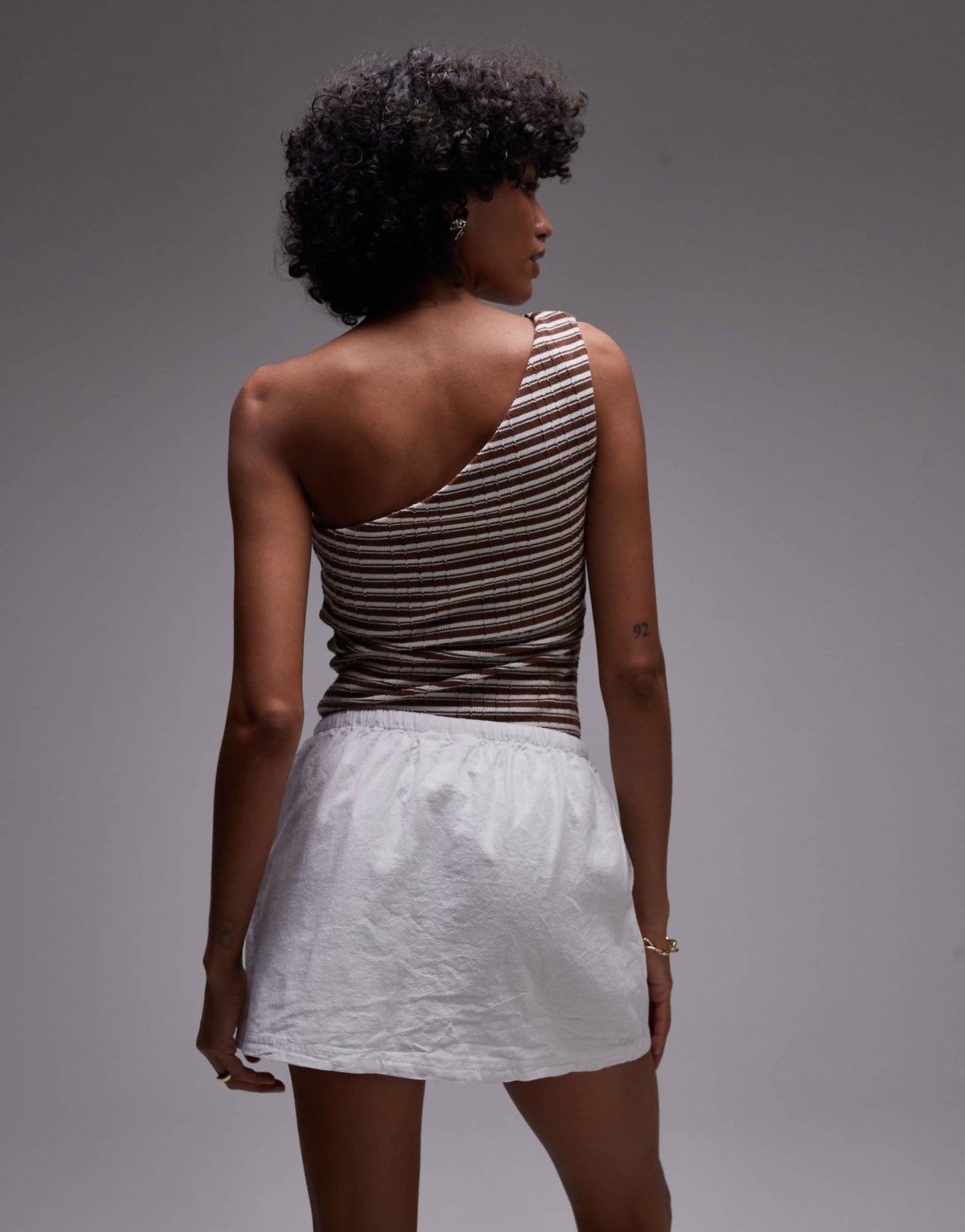 Rhythm beach side skort in white - ASOS Sample Sale