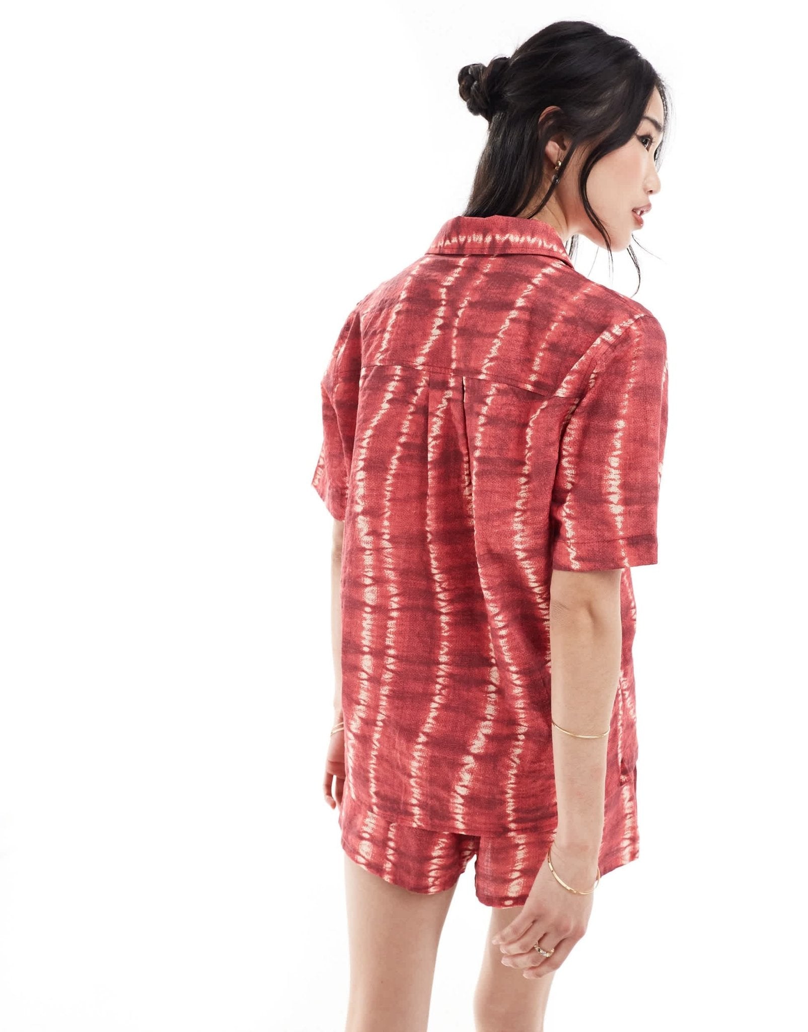 Rhythm sahara tie dye short co - ord in red - ASOS Sample Sale