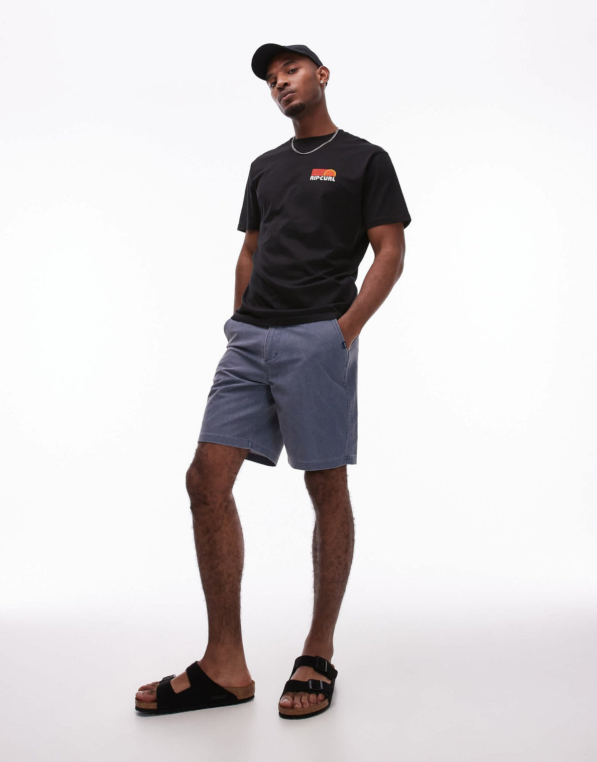 Ripcurl boardwalk cord shorts in washed navy - ASOS Sample Sale