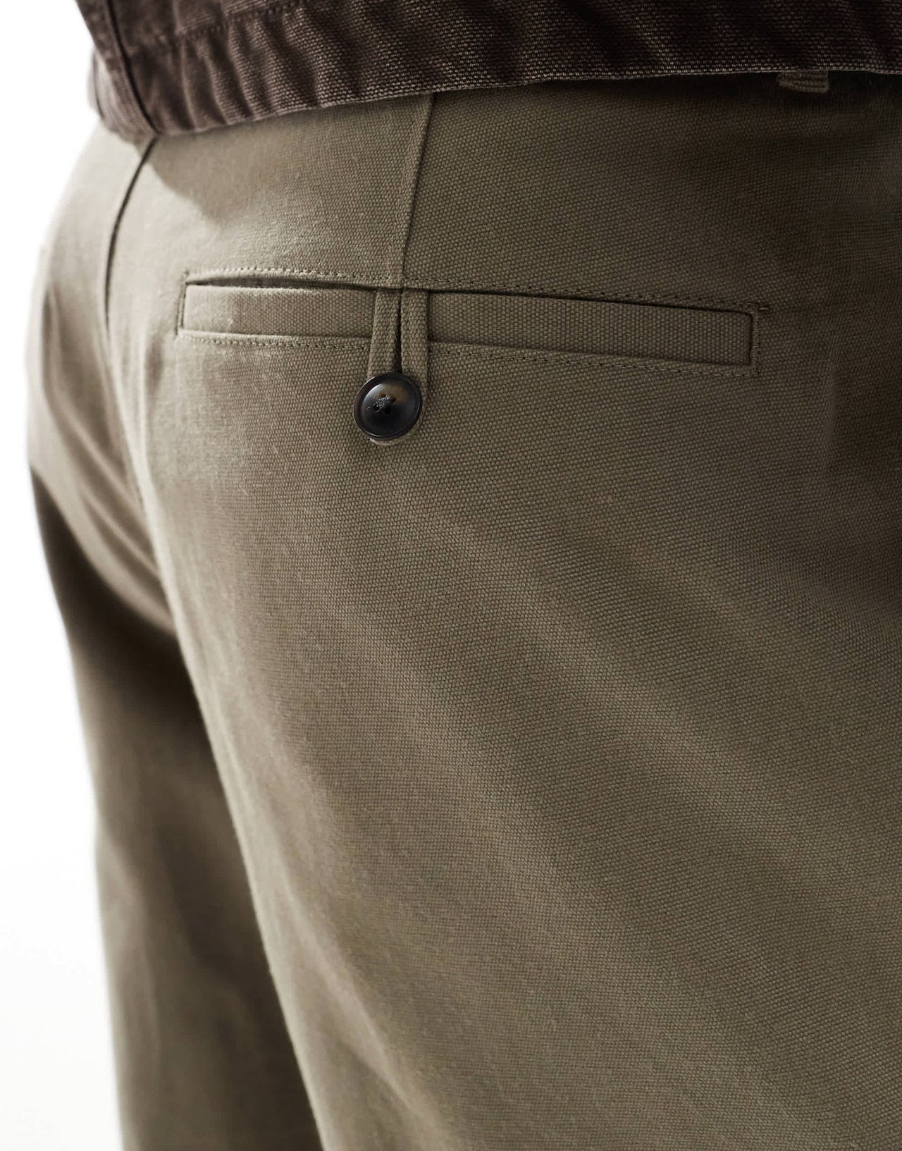 River Island barrel worker trousers in light khaki - ASOS Sample Sale