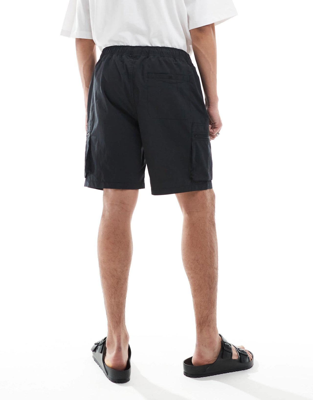 River Island cargo shorts in black - ASOS Sample Sale