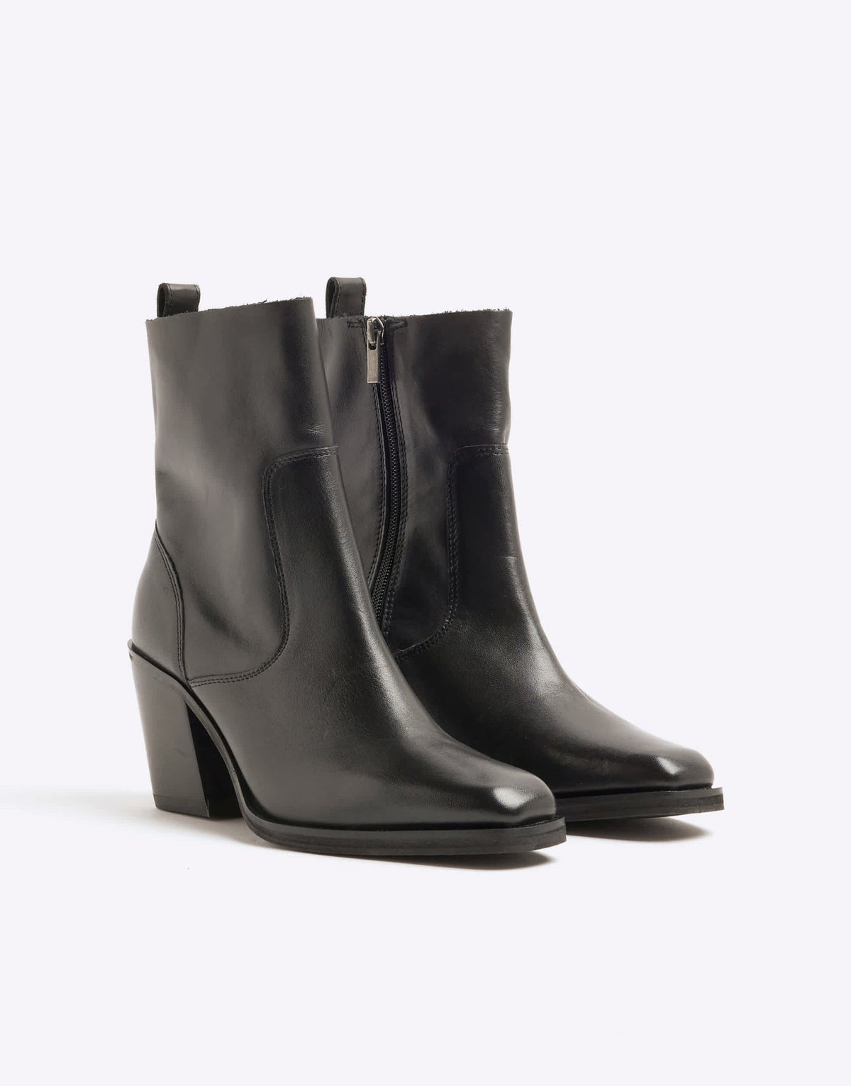River Island cowboy boot in black - ASOS Sample Sale