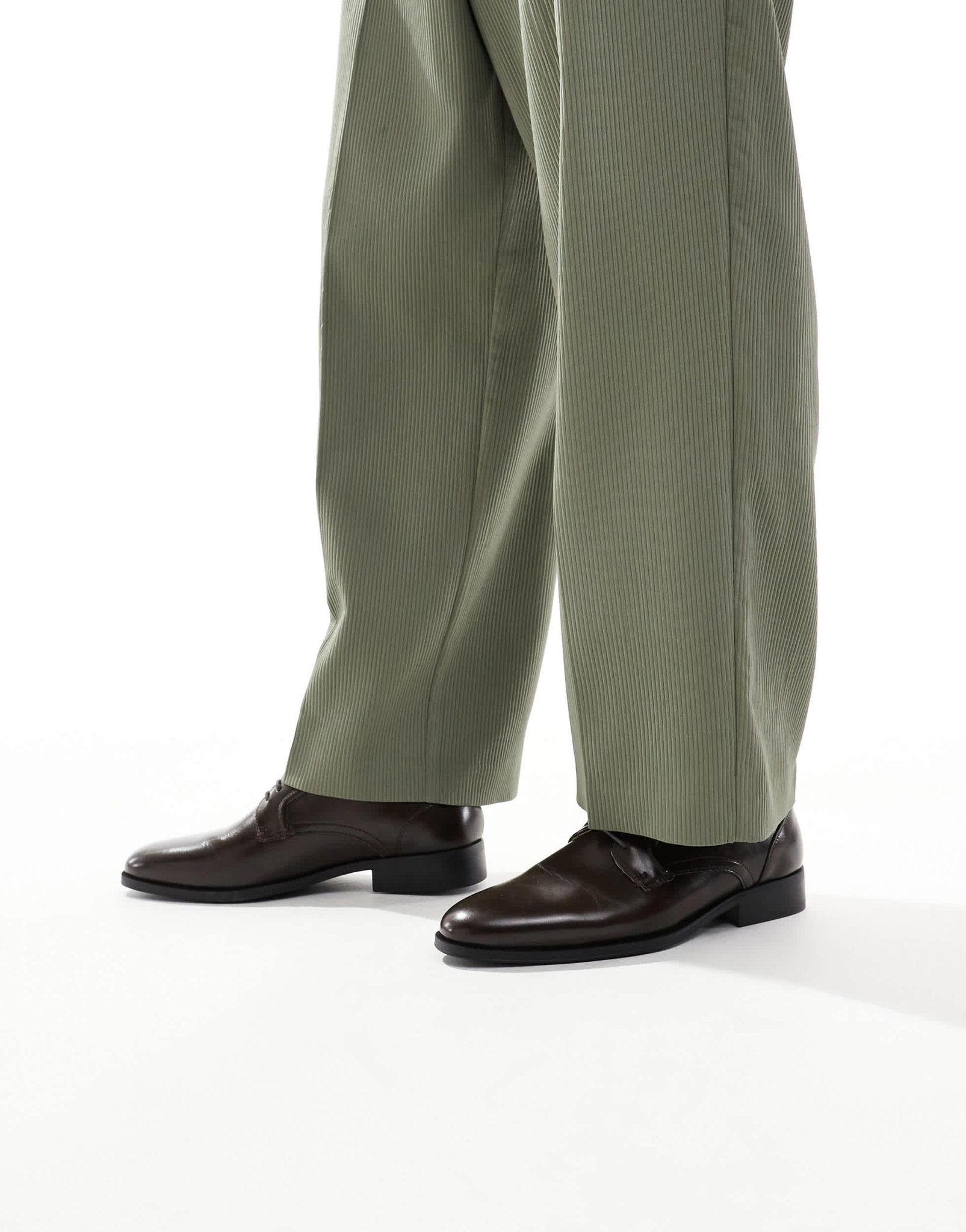 River Island derby shoes in dark brown - ASOS Sample Sale