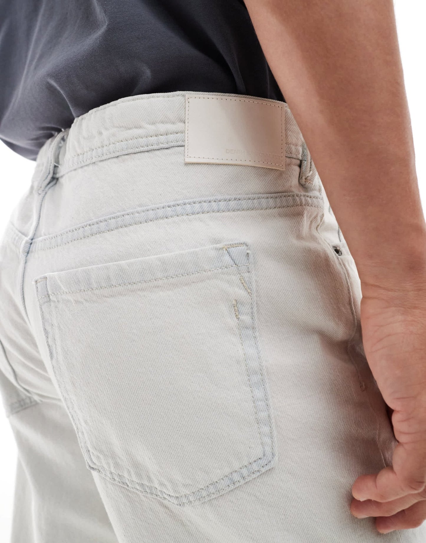 River Island loose fit jeans in bleach wash blue - ASOS Sample Sale