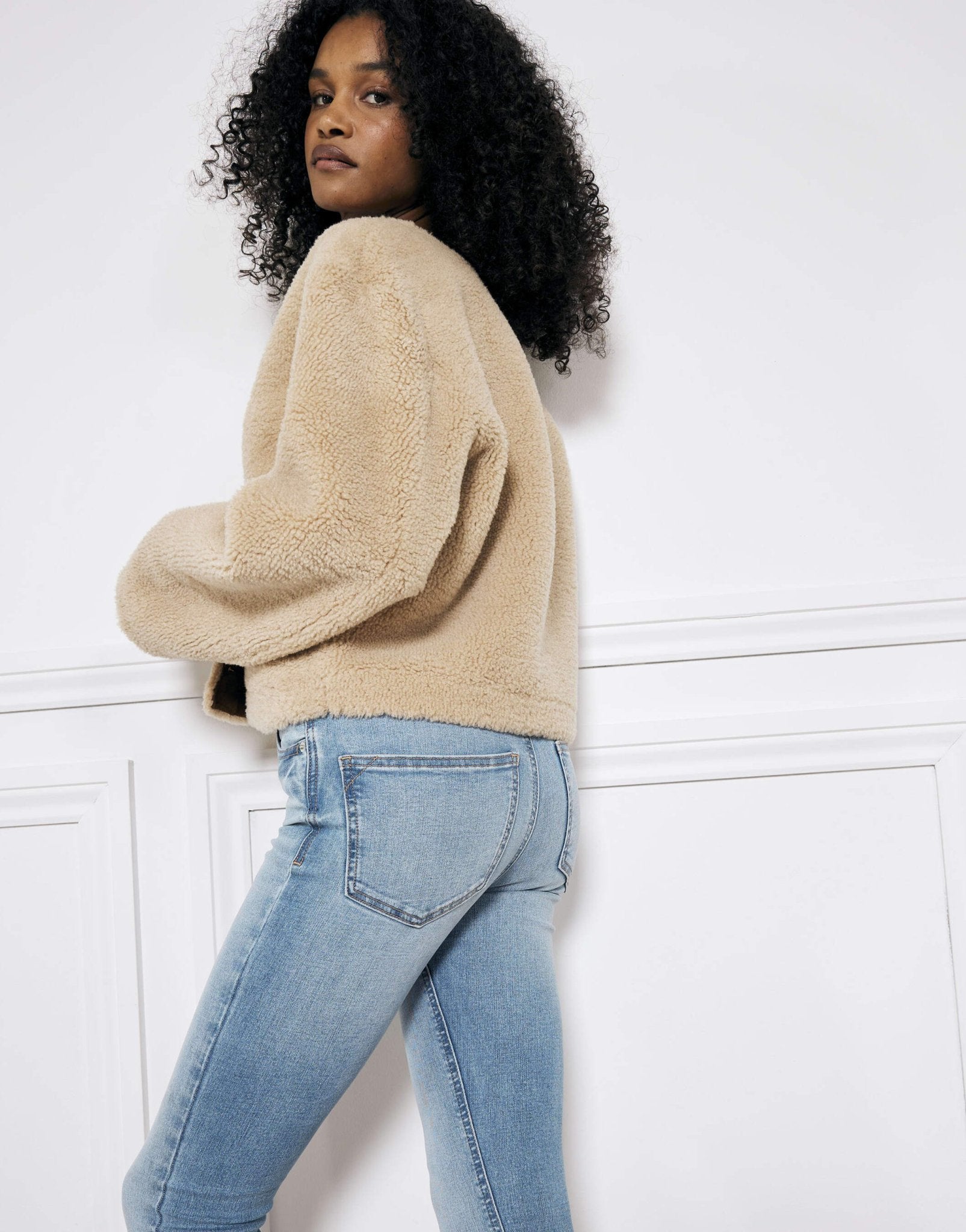 River Island Mid rise skinny jeans in denim - medium - ASOS Sample Sale