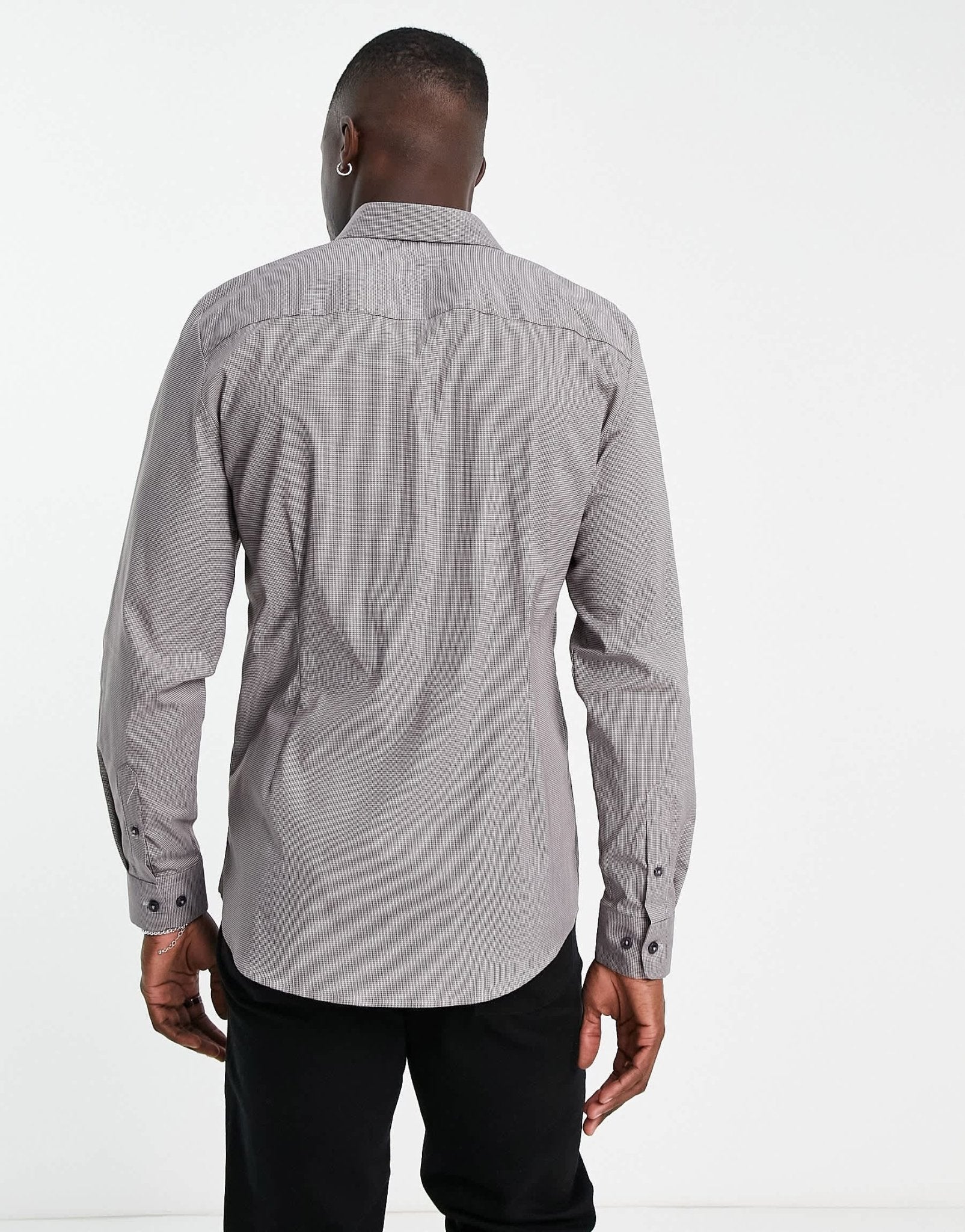 River Island mini heritage check shirt in brown - ASOS Sample Sale