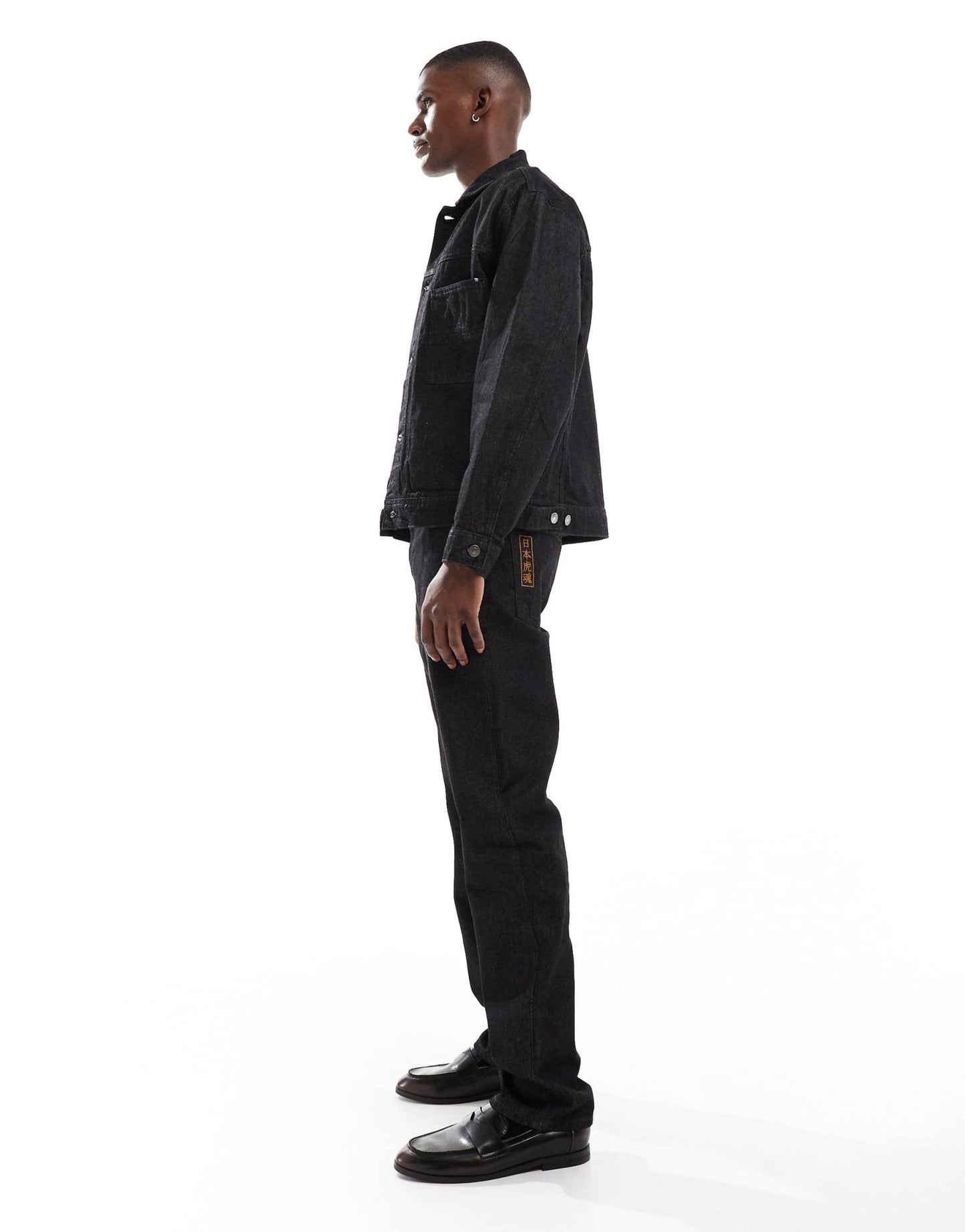 River Island minimal straight fit jeans co-ord in rinse black - ASOS Sample Sale