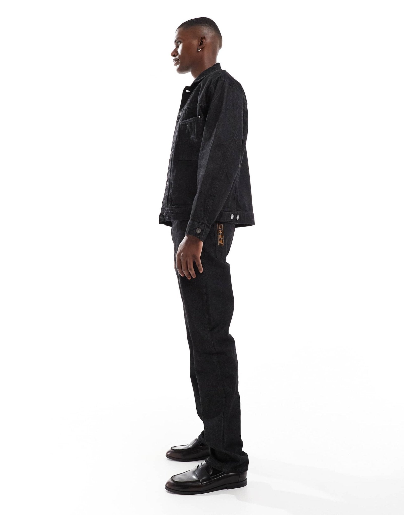 River Island minimal straight fit jeans co-ord in rinse black - ASOS Sample Sale