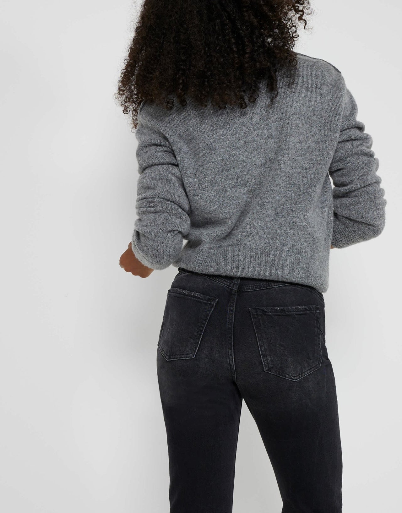 River Island Petite mom jean in black - ASOS Sample Sale