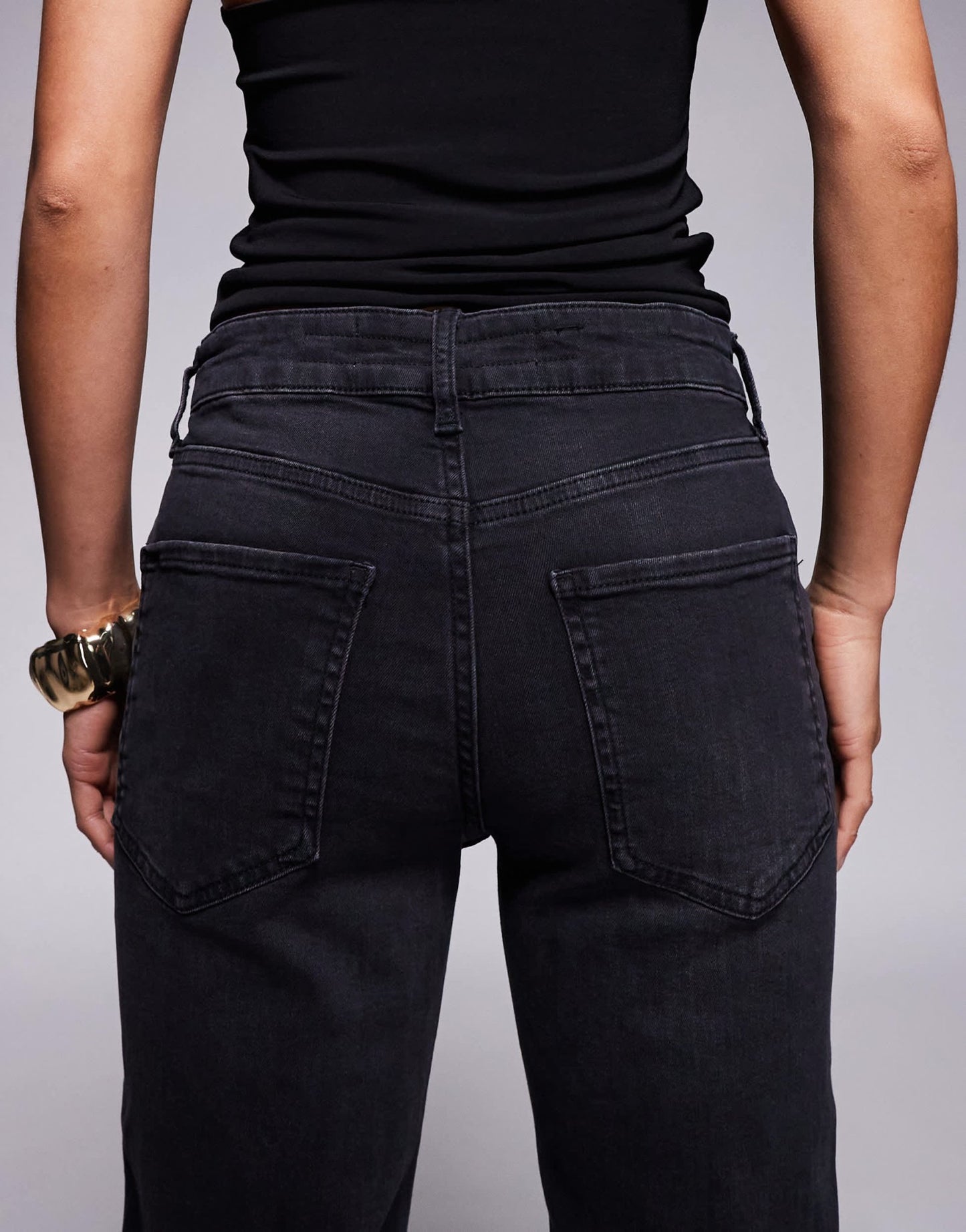 River Island Petite slim jean in black - ASOS Sample Sale