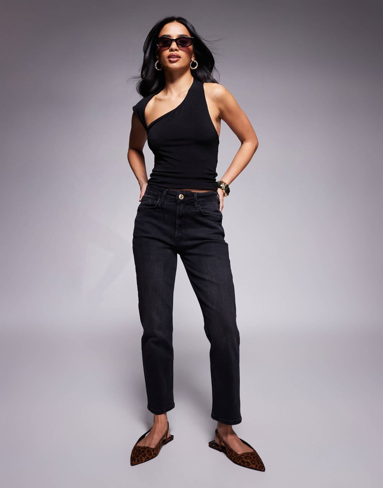 River Island Petite slim jean in black - ASOS Sample Sale