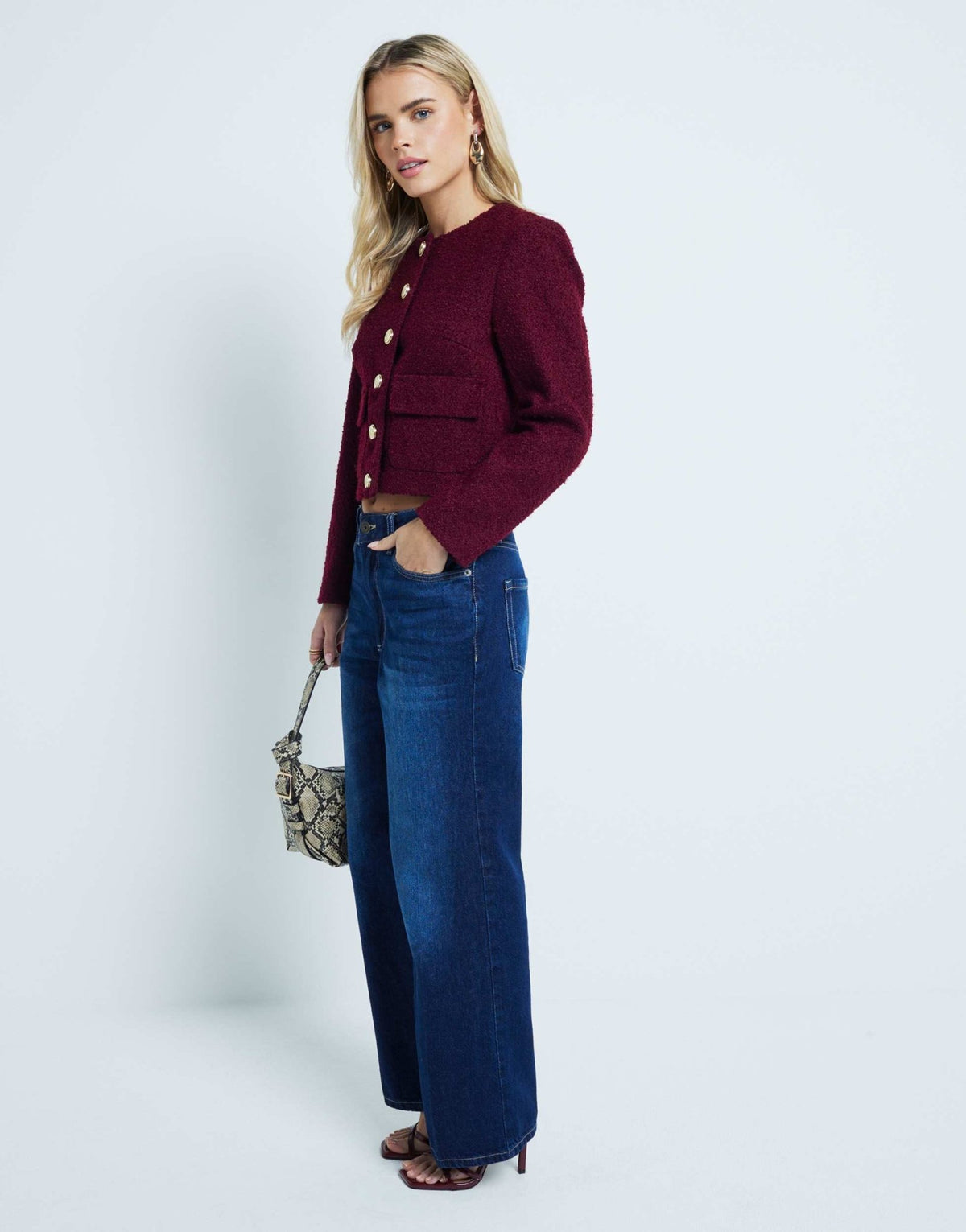 River Island Petite straight jean in darkwash blue - ASOS Sample Sale