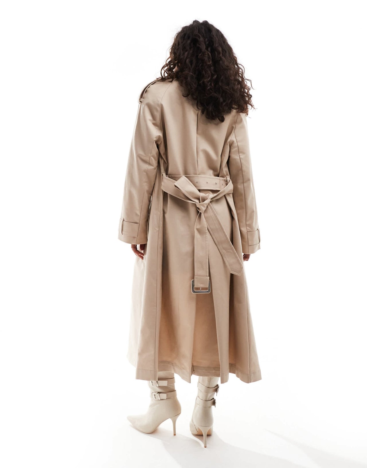 River Island Petite trench coat in beige - ASOS Sample Sale