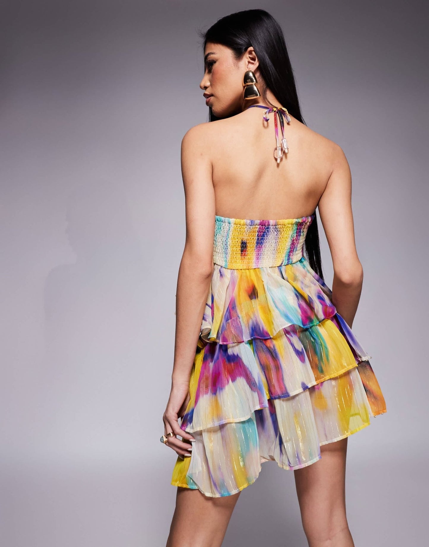 River Island rara mini skirt co - ord in bright purple - ASOS Sample Sale