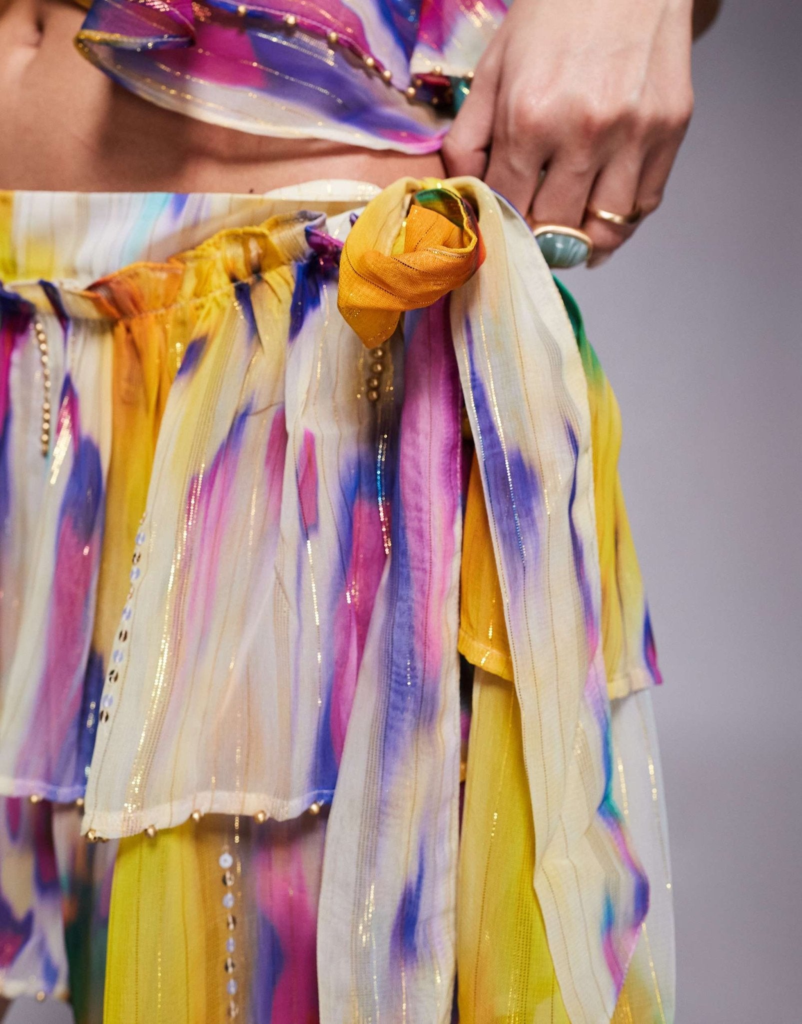 River Island rara mini skirt co - ord in bright purple - ASOS Sample Sale