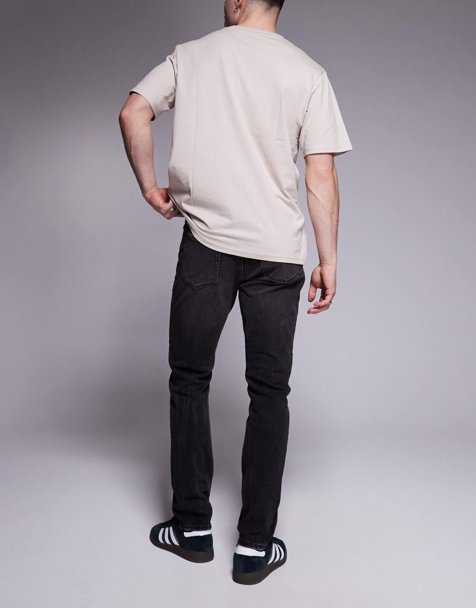 River Island skinny fit jeans in washed black - ASOS Sample Sale