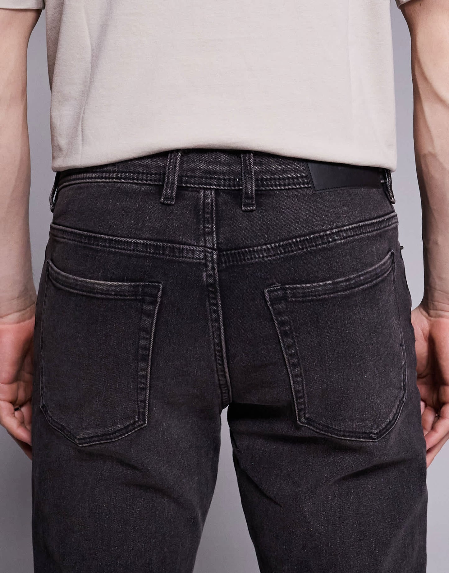 River Island skinny fit jeans in washed black - ASOS Sample Sale