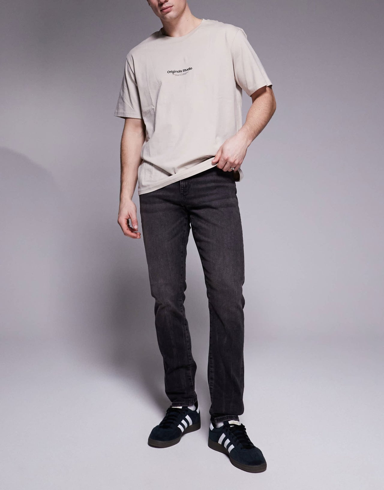 River Island skinny fit jeans in washed black - ASOS Sample Sale