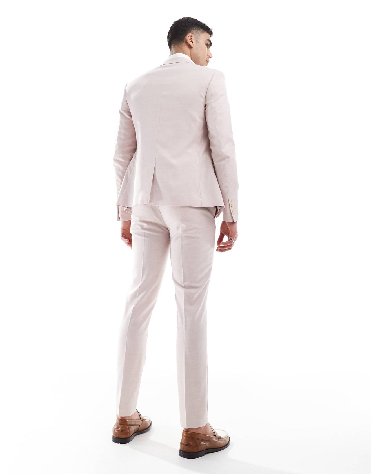 River Island skinny fit suit trousers in medium pink - ASOS Sample Sale
