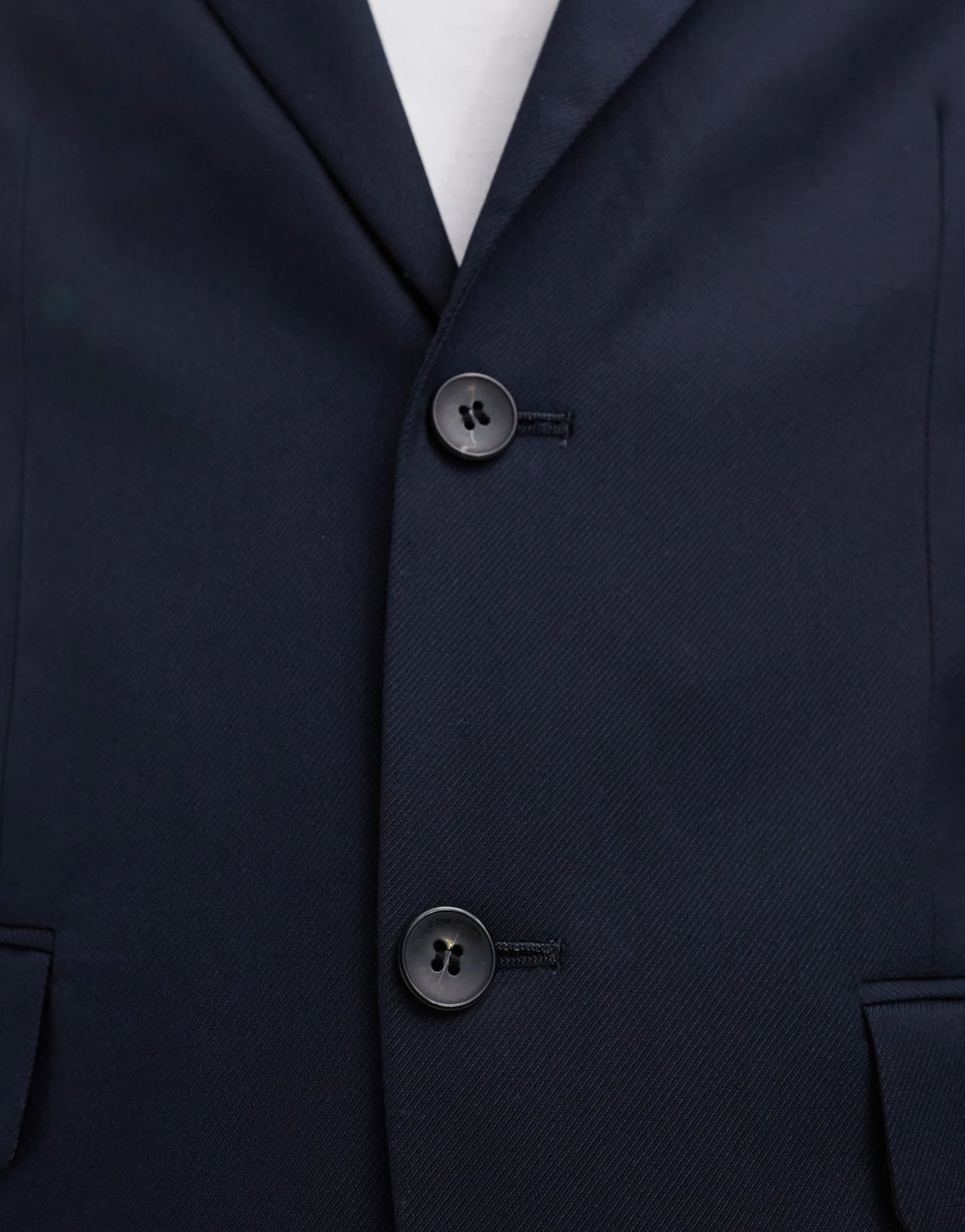 River Island skinny suit jacket in navy - ASOS Sample Sale