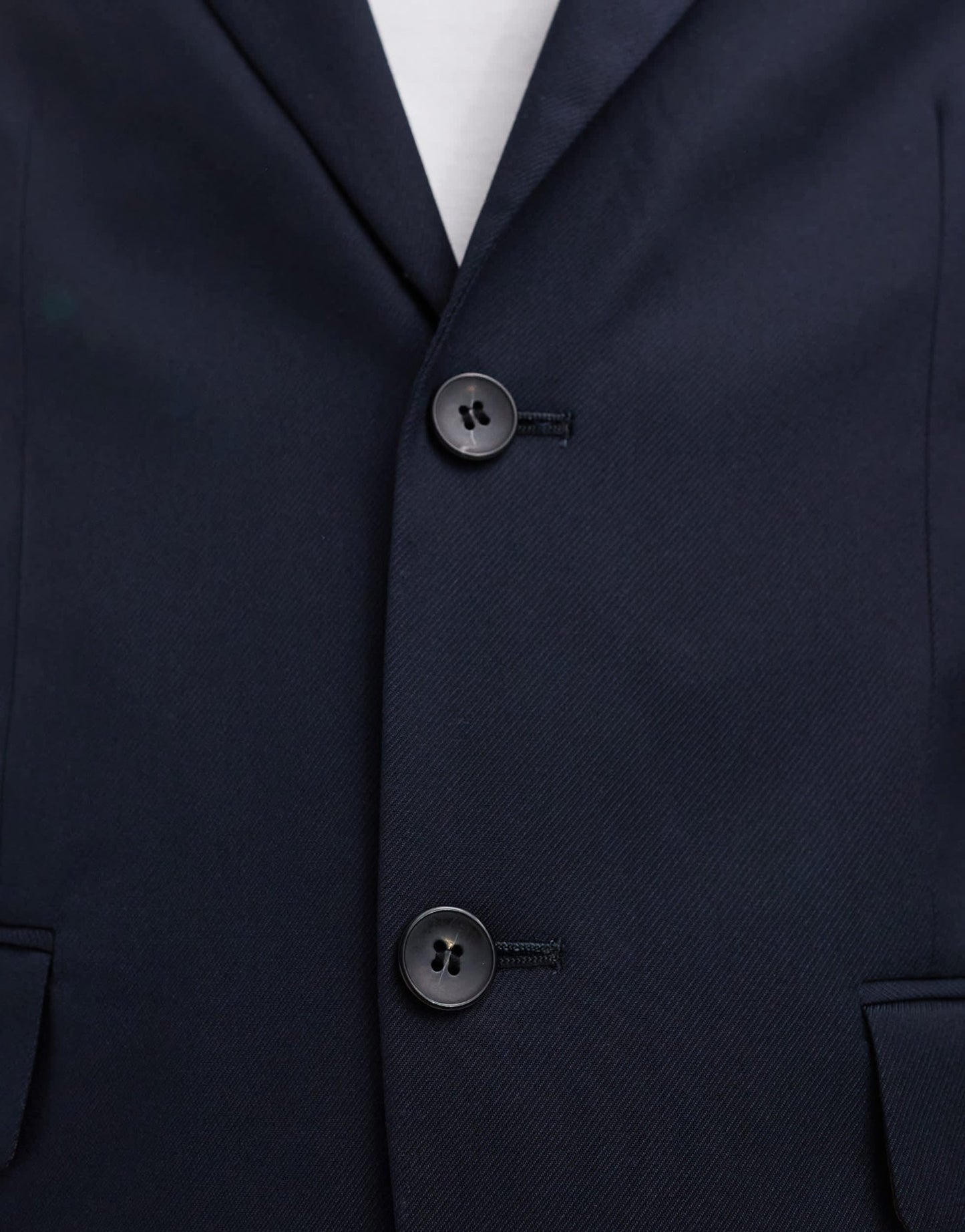 River Island skinny suit jacket in navy - ASOS Sample Sale