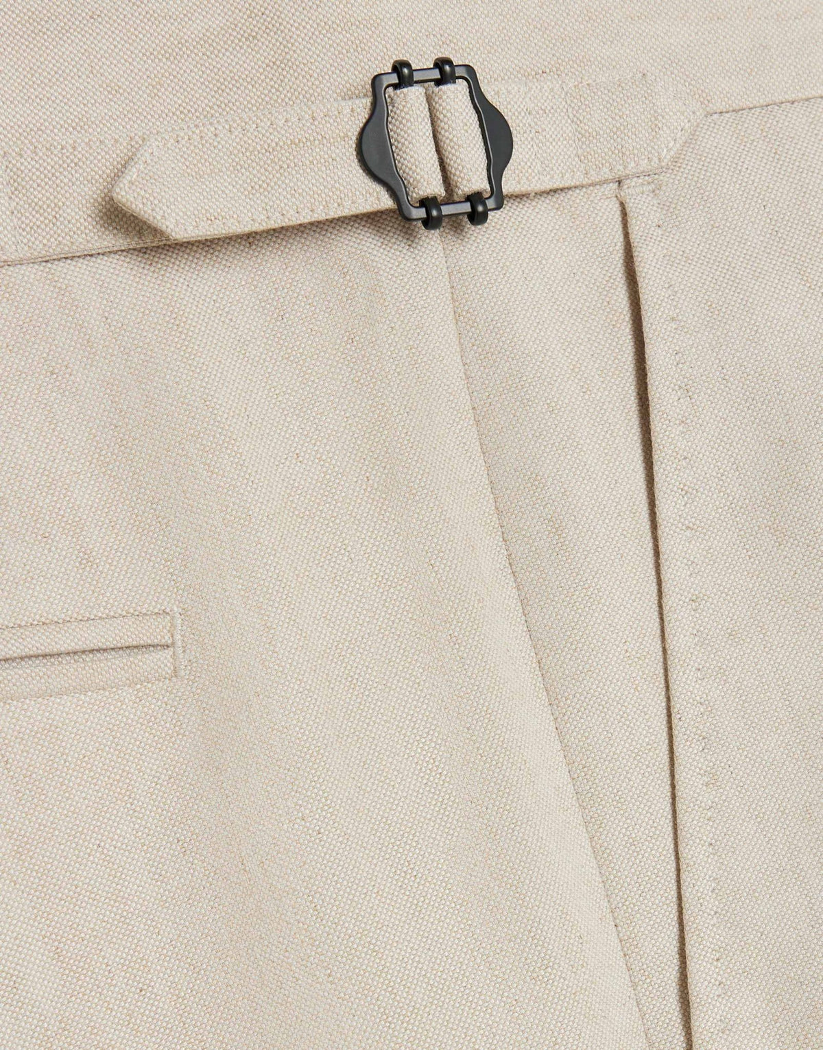 River Island slim linen suit trousers in cream - ASOS Sample Sale