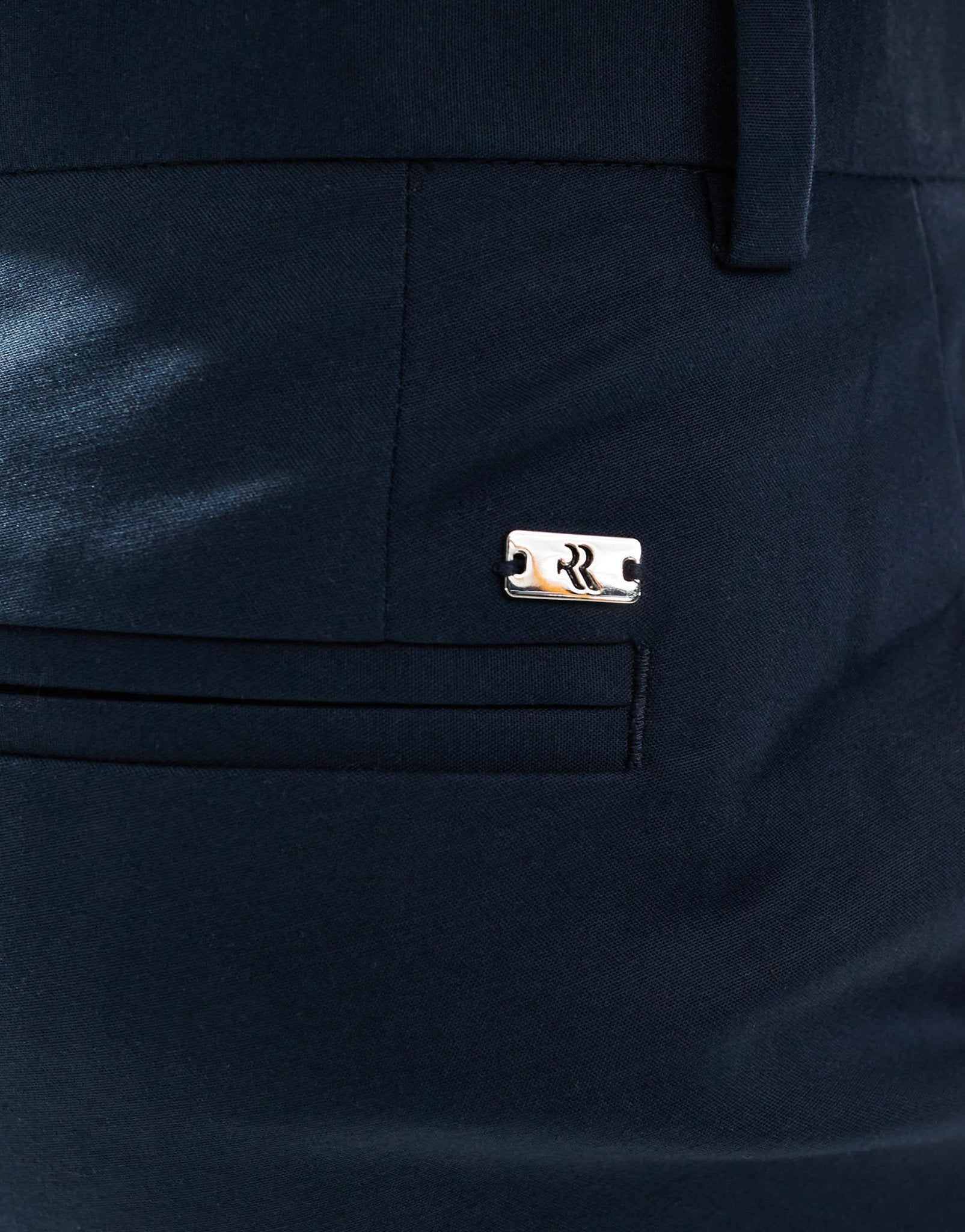 River Island smart chinos in navy - ASOS Sample Sale