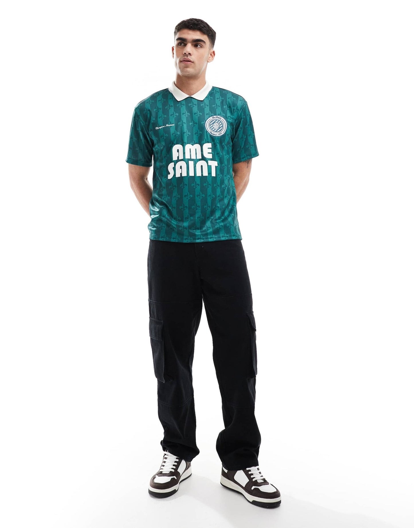 River Island sport polo top in green - ASOS Sample Sale