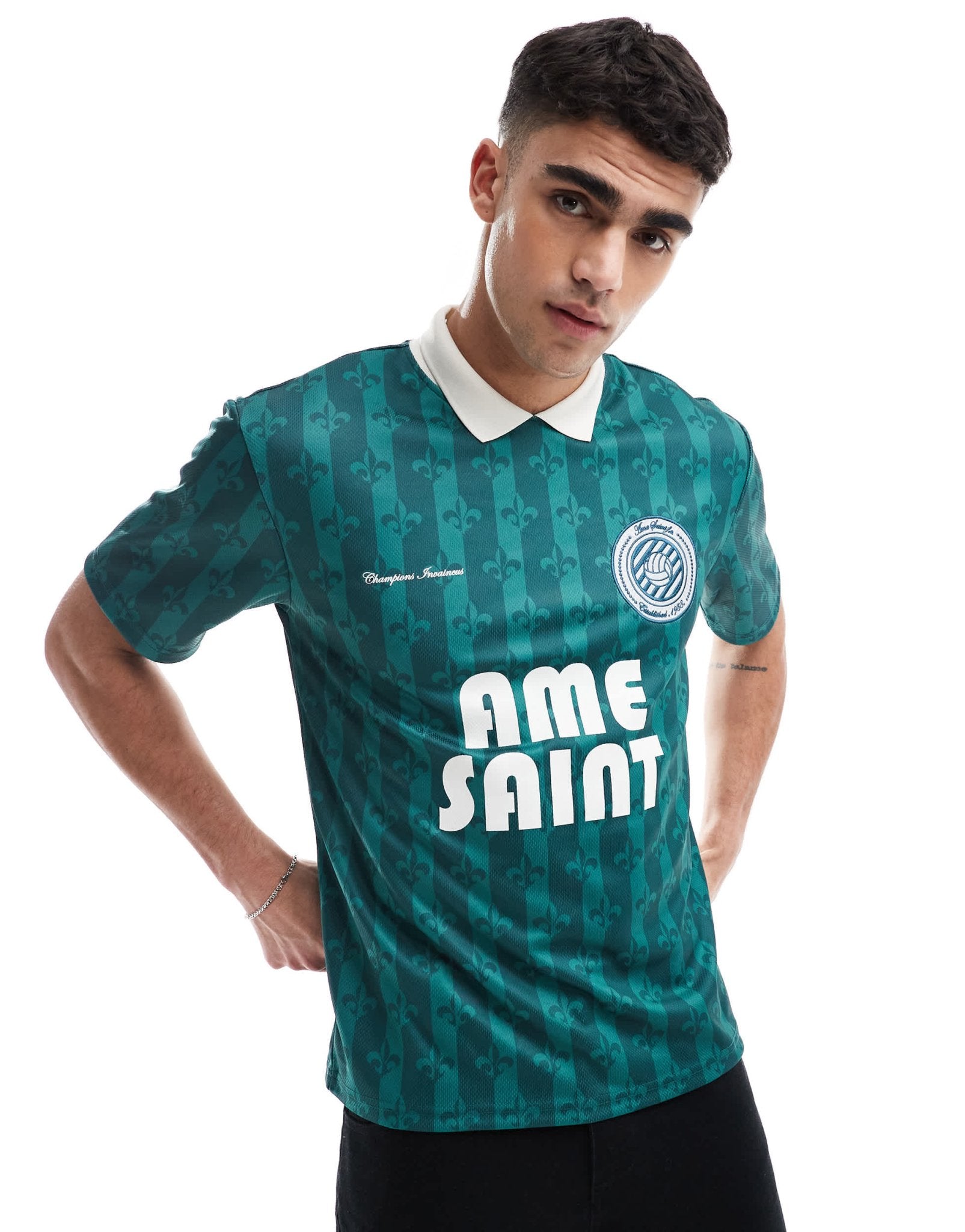 River Island sport polo top in green - ASOS Sample Sale
