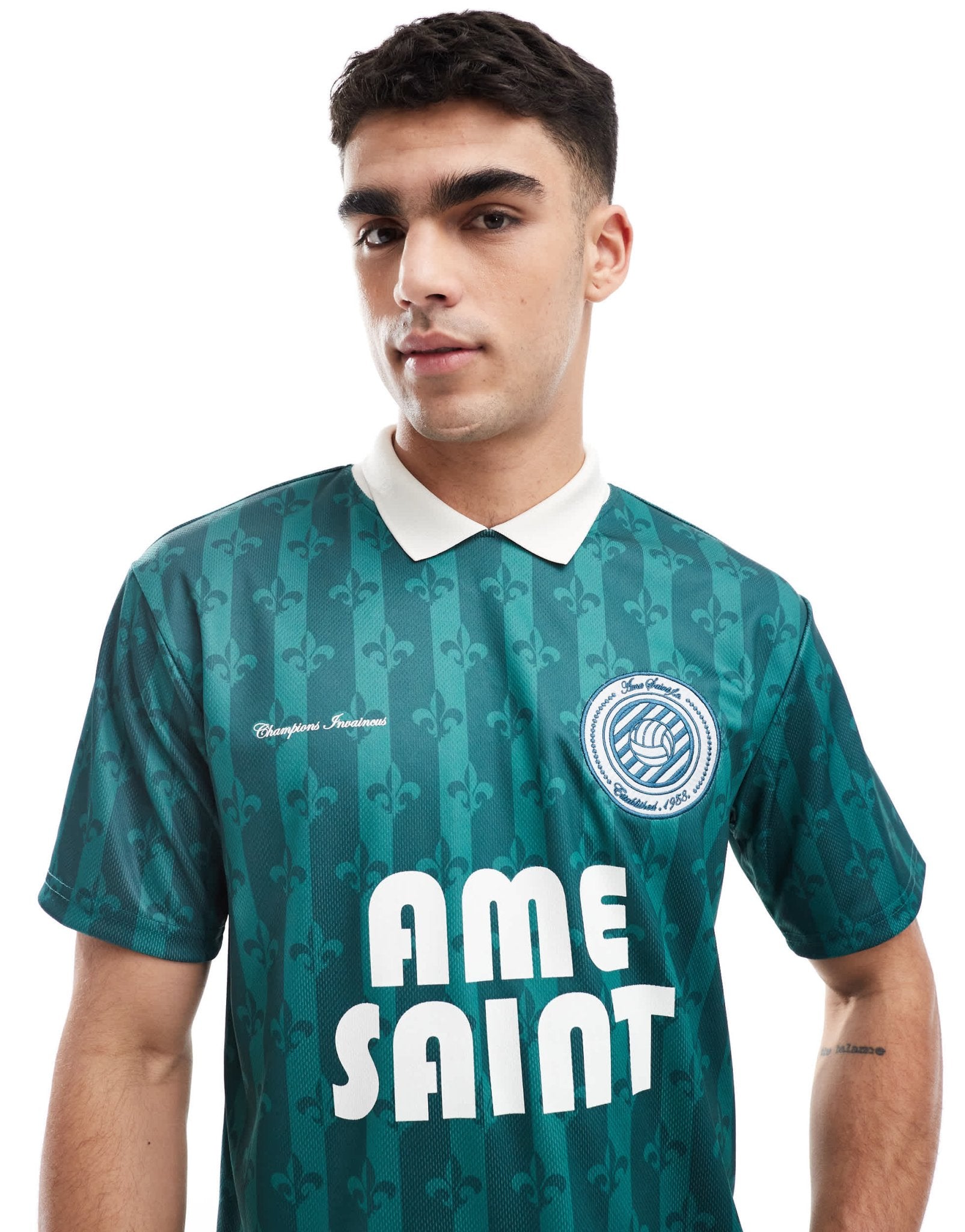 River Island sport polo top in green - ASOS Sample Sale