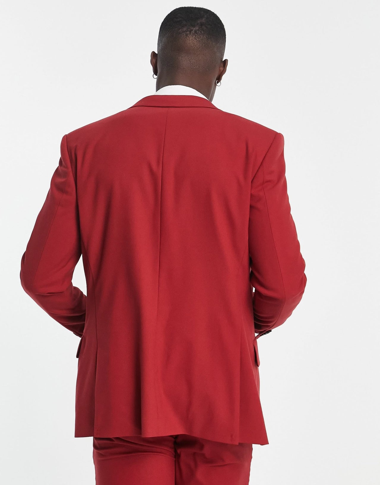 River Island suit jacket in red - ASOS Sample Sale