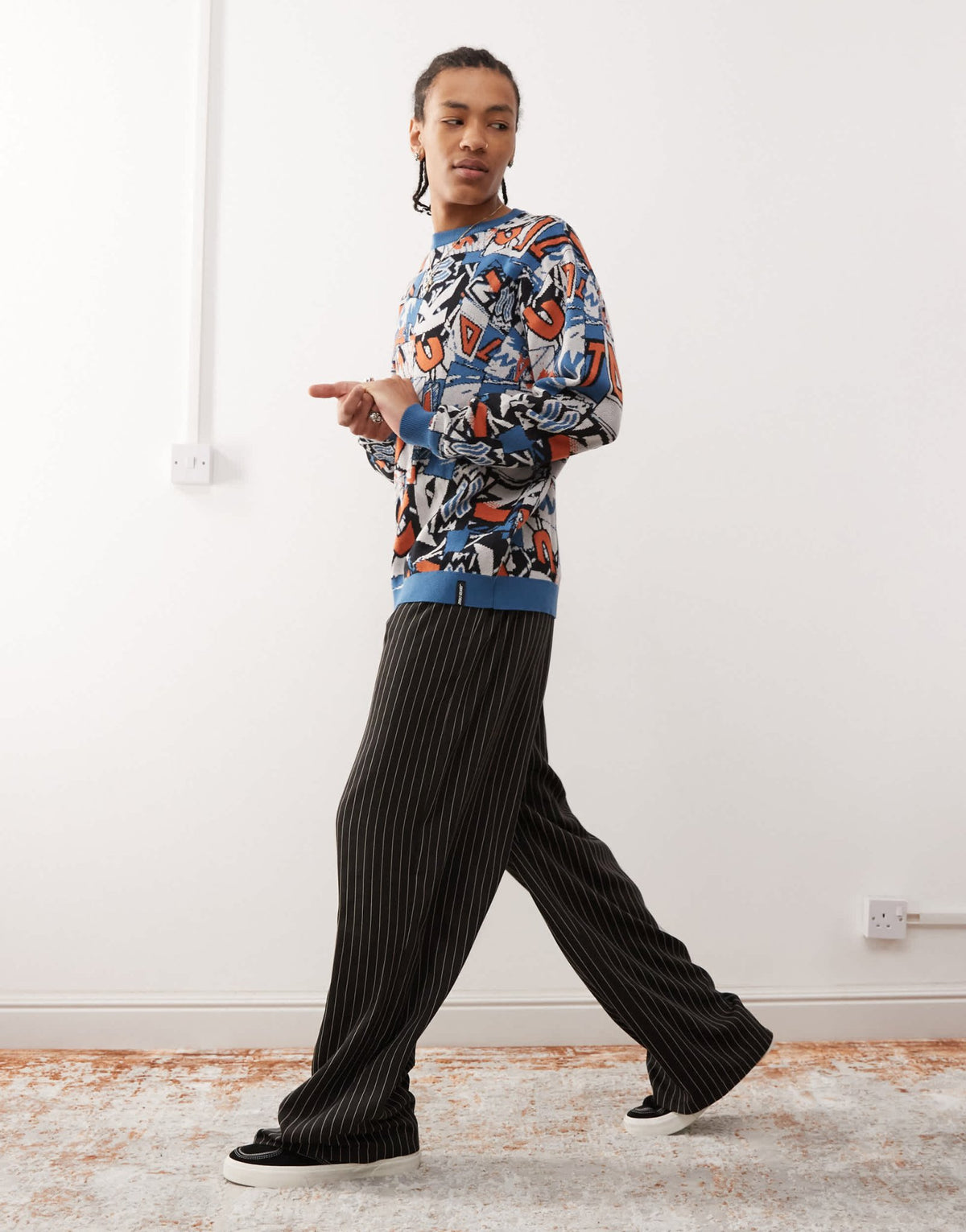 Santa Cruz all over print knit jumper in multi - ASOS Sample Sale