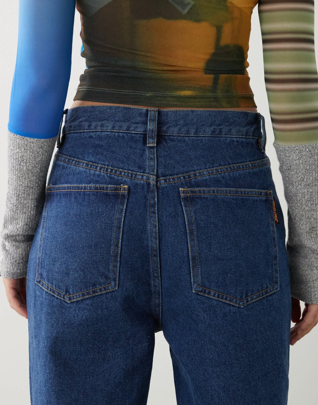 Santa Cruz baggy jeans in mid wash - ASOS Sample Sale