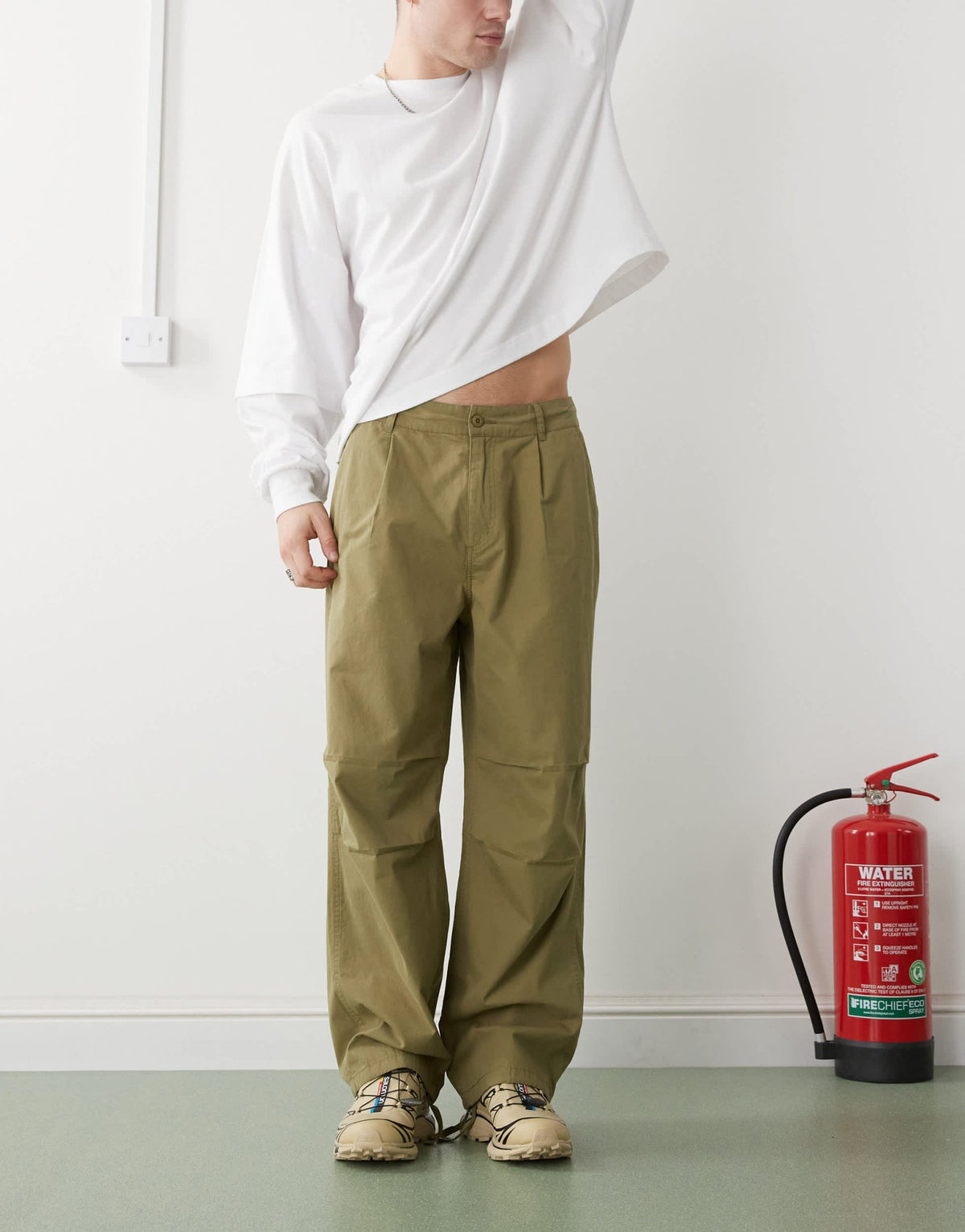 Santa Cruz flight pant in khaki - ASOS Sample Sale