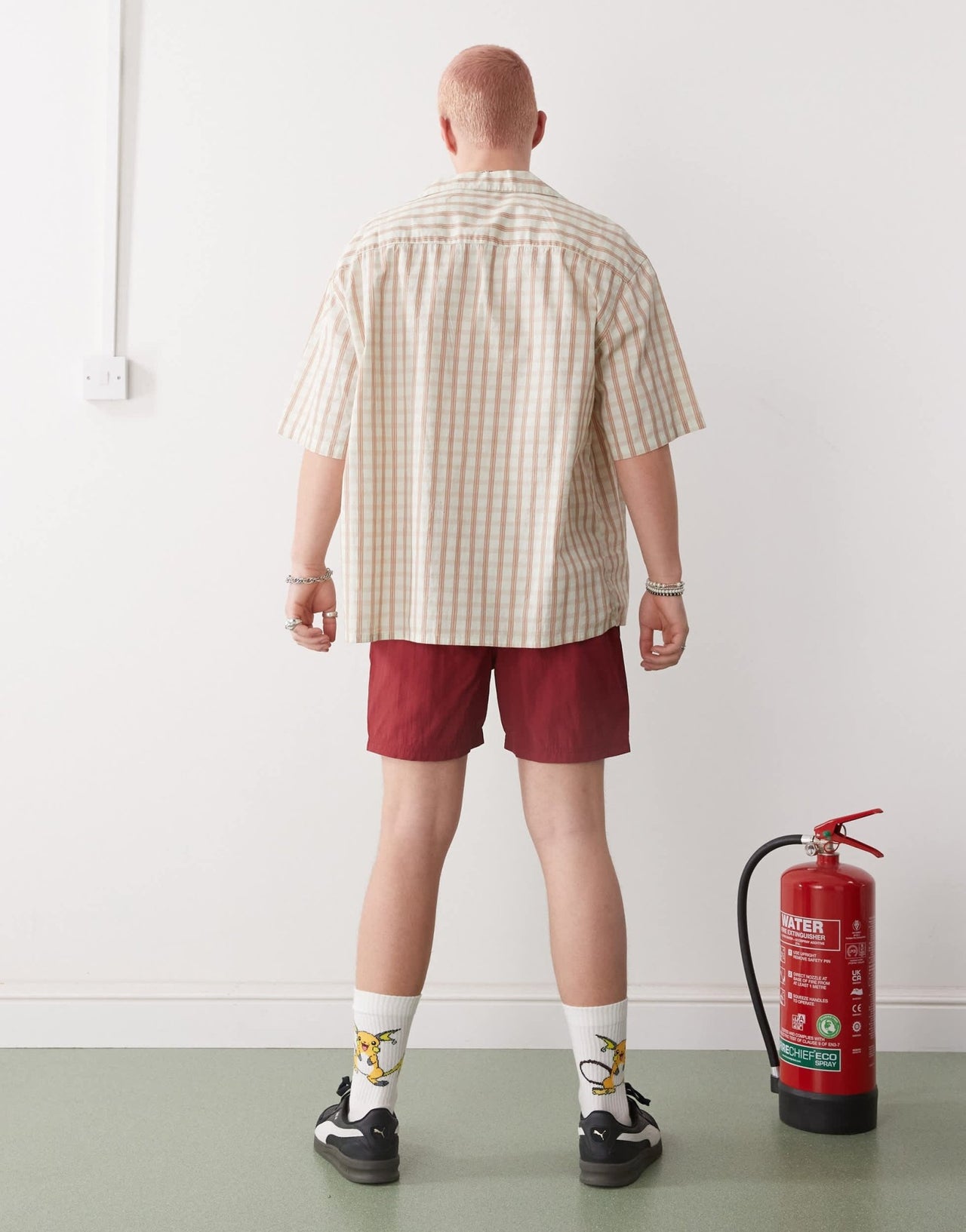 Santa Cruz half moon graphic logo swimshorts in red - ASOS Sample Sale
