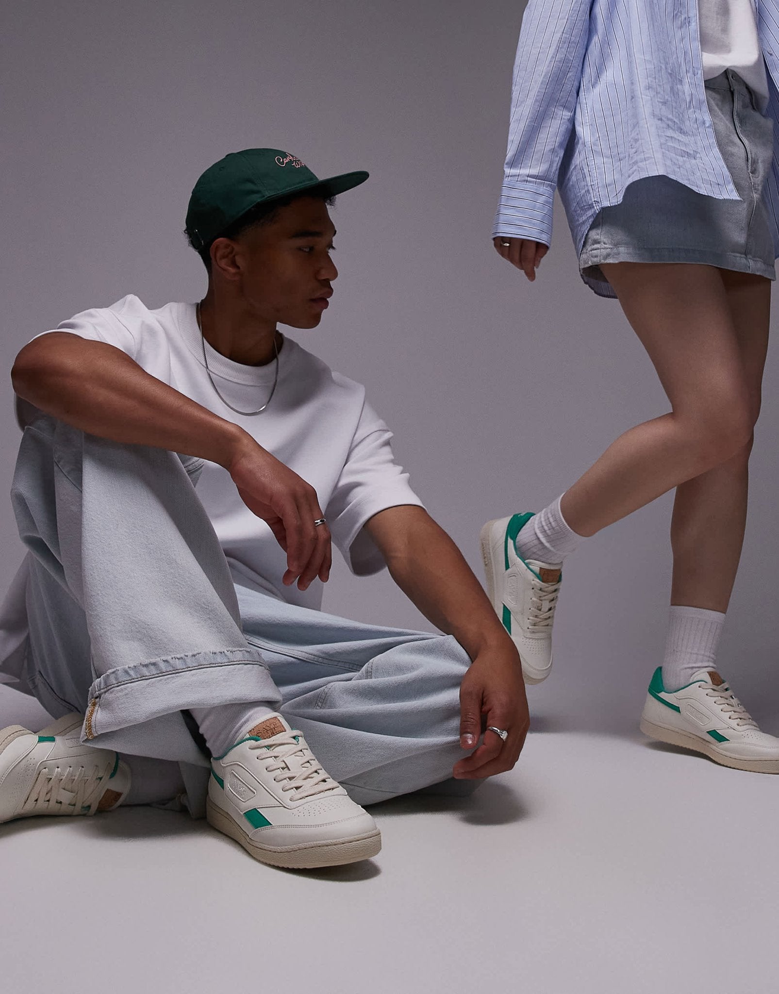 Saye unisex Modelo '89 trainers in green - ASOS Sample Sale