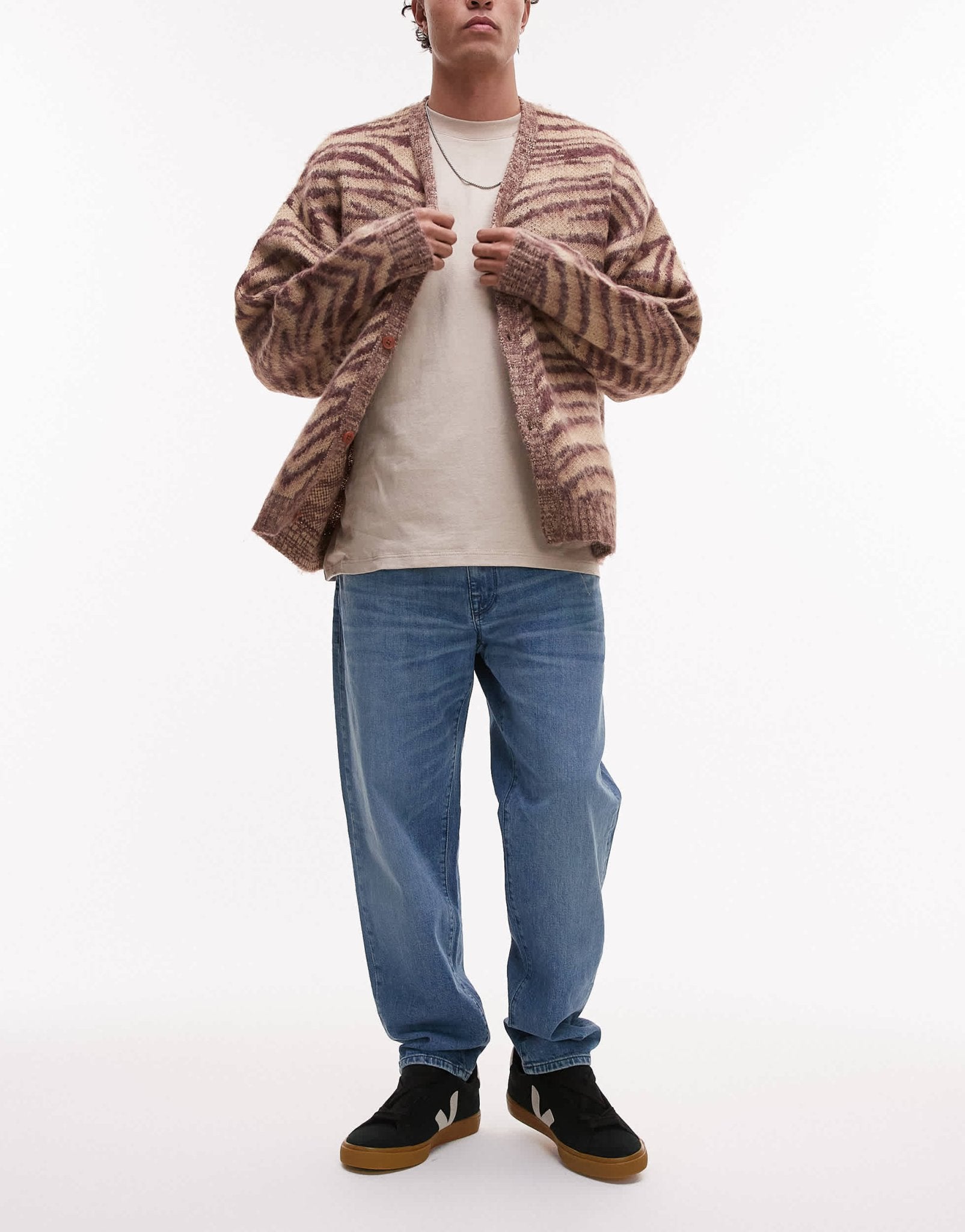 Selected Aldu relaxed crop jeans in light blue - ASOS Sample Sale