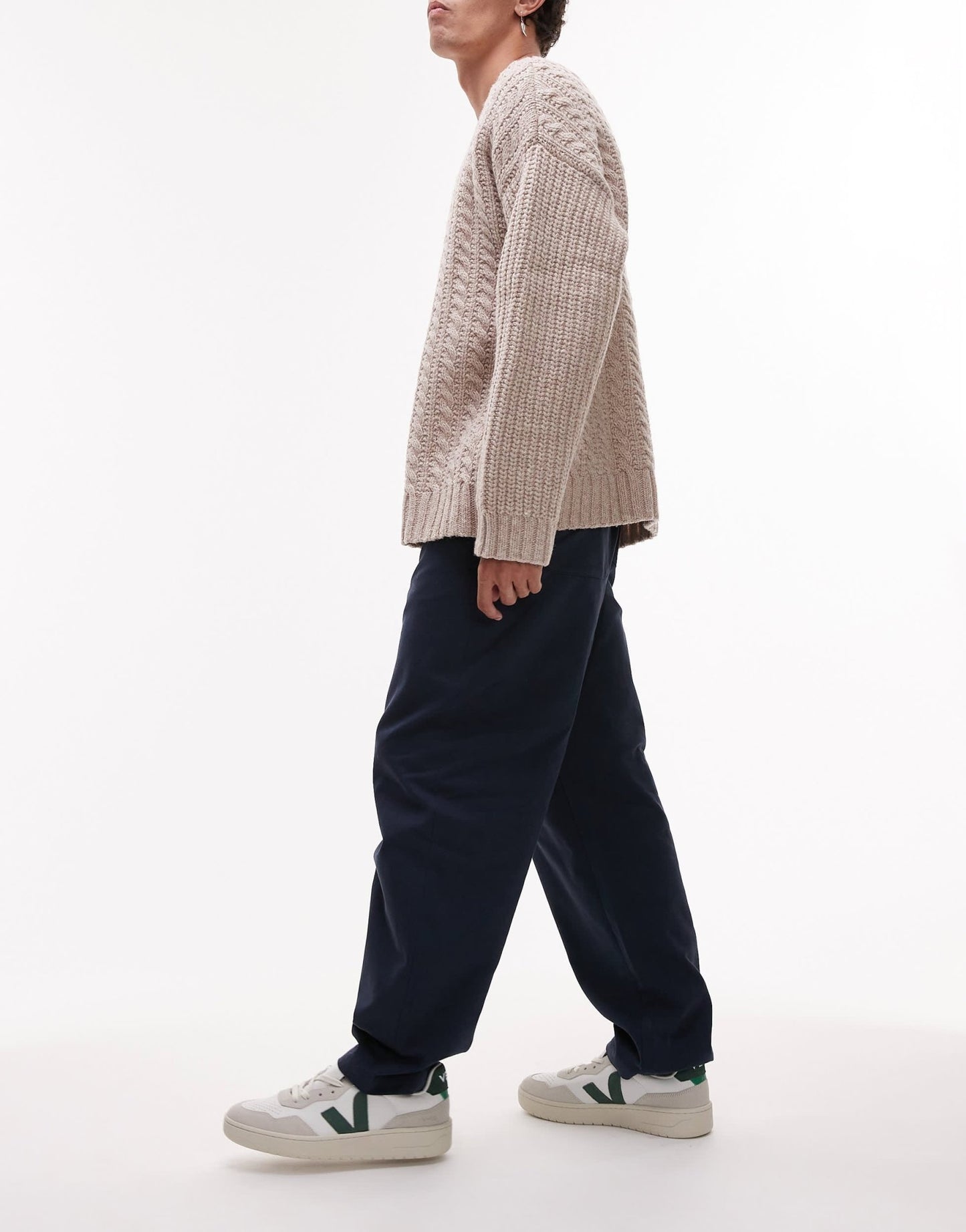 Selected Dennis loose fit trousers in navy - ASOS Sample Sale