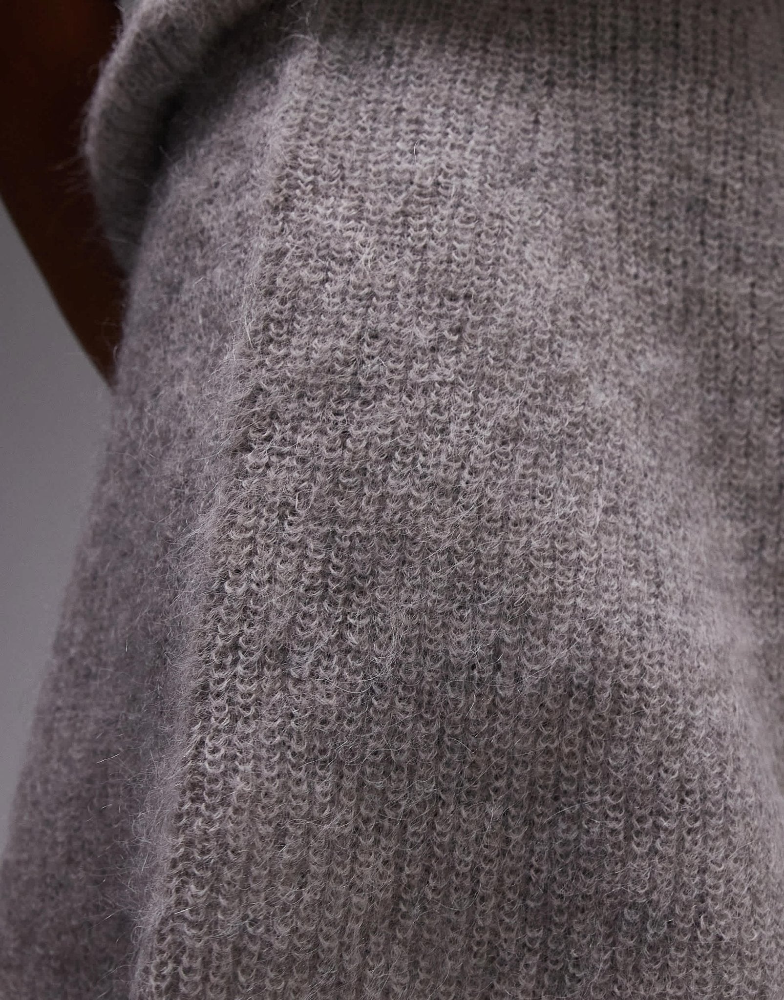 Selected Femme knitted skirt in grey - ASOS Sample Sale