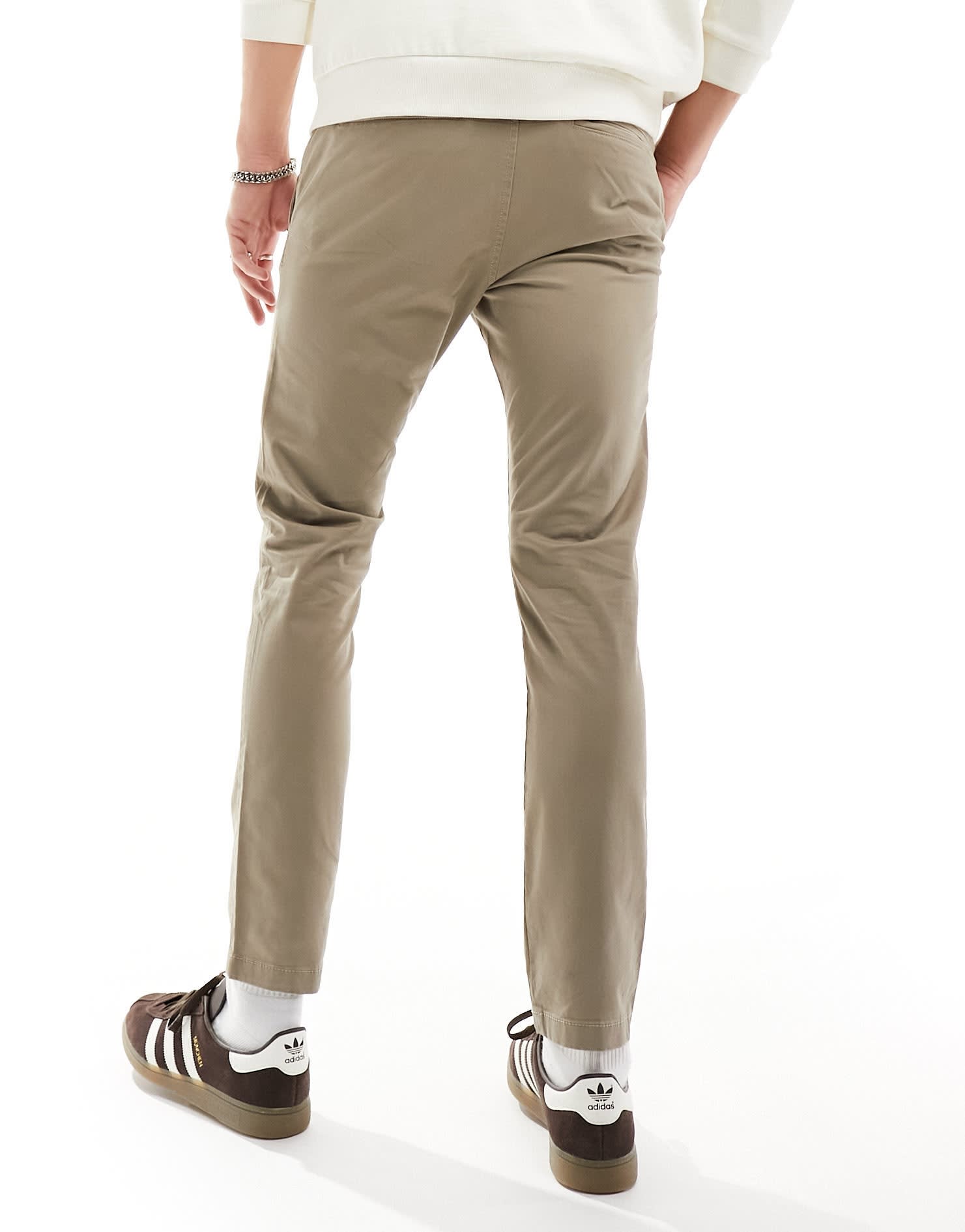 Selected Homme trouser in beige - ASOS Sample Sale
